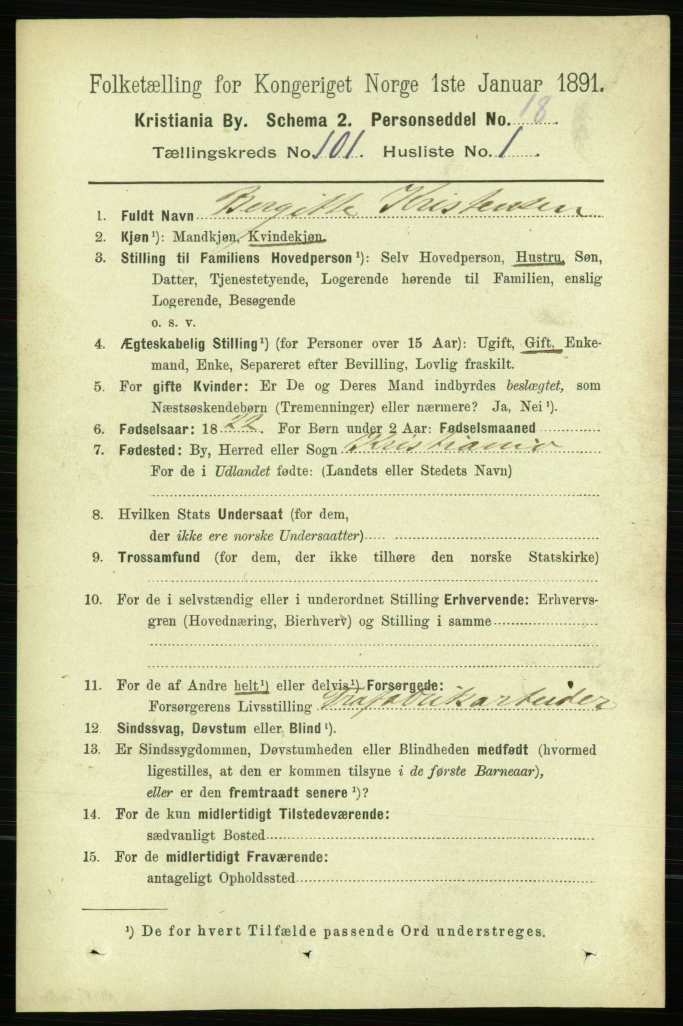 RA, 1891 census for 0301 Kristiania, 1891, p. 50023