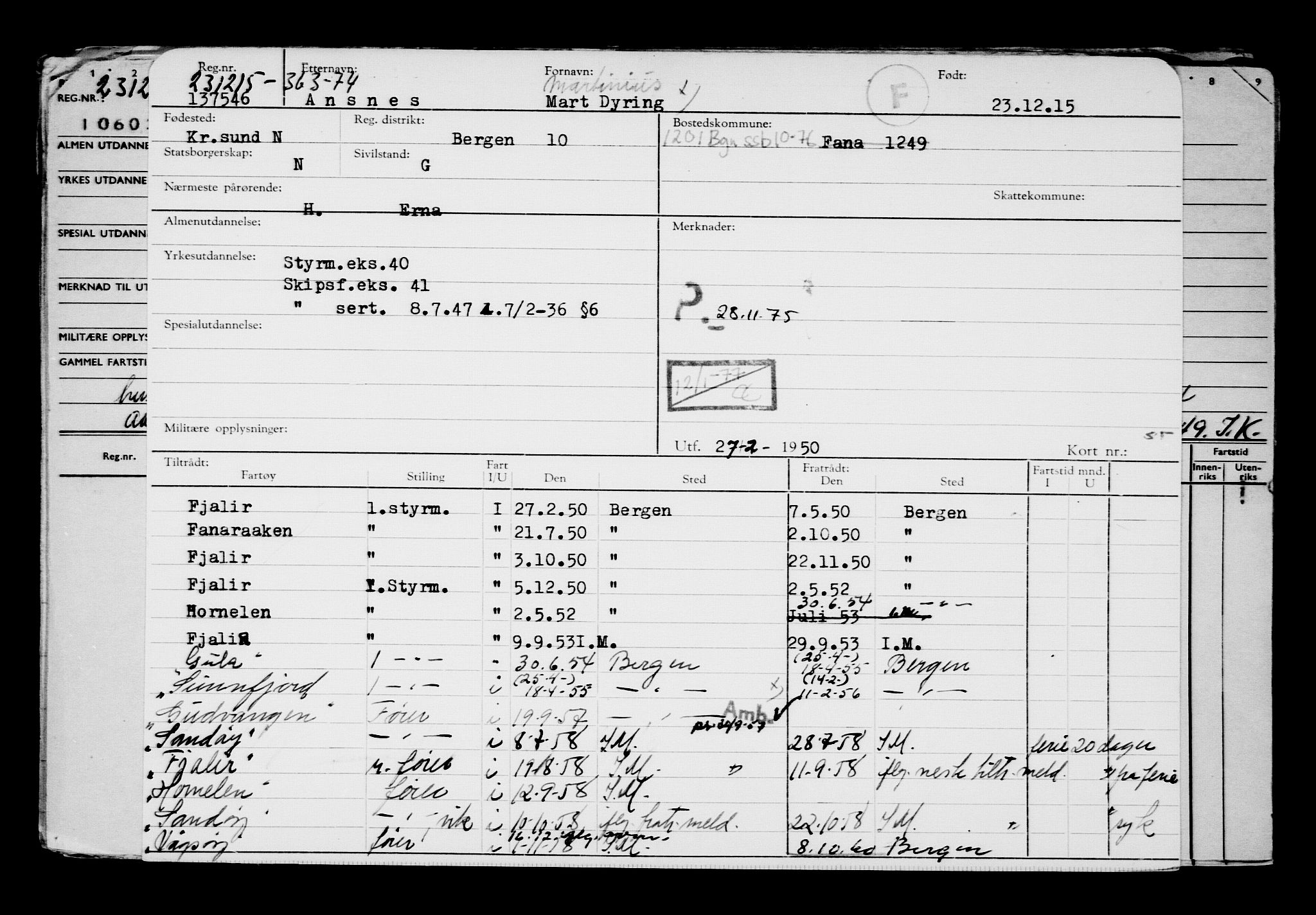 Direktoratet for sjømenn, AV/RA-S-3545/G/Gb/L0135: Hovedkort, 1915-1916, p. 385