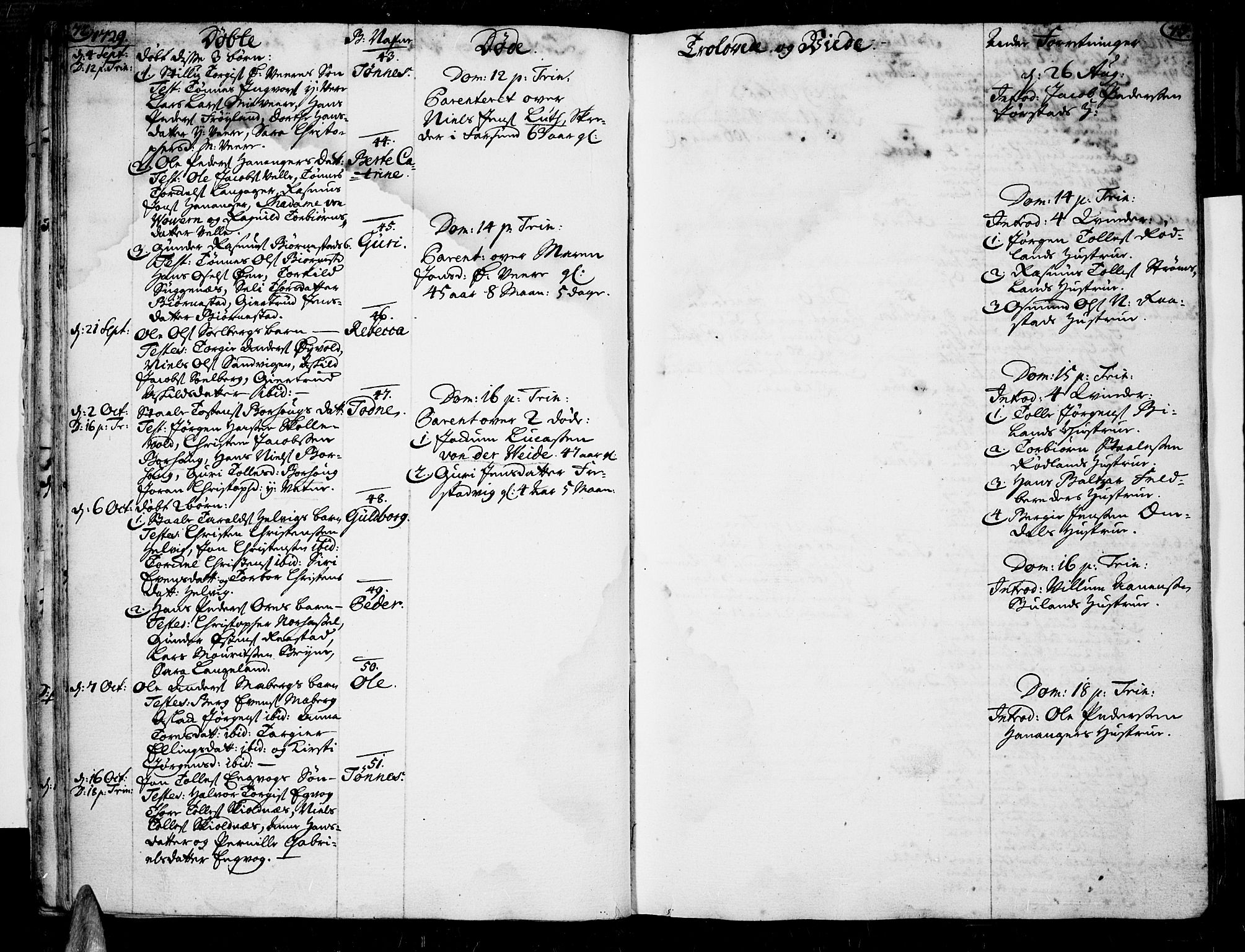 Lista sokneprestkontor, AV/SAK-1111-0027/F/Fa/L0002: Parish register (official) no. A 2 /1, 1726-1742, p. 72-73