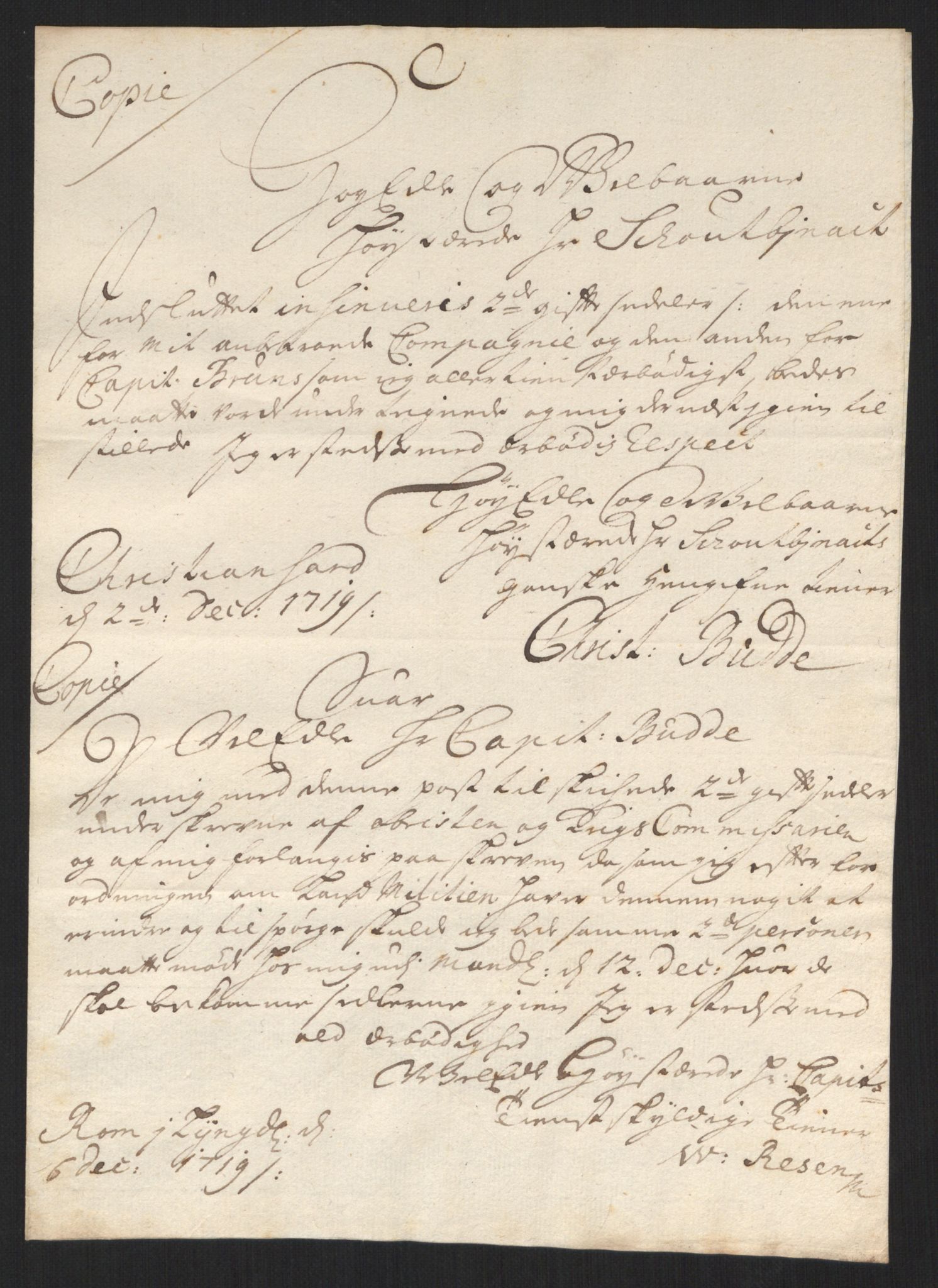 Kommanderende general (KG I) med Det norske krigsdirektorium, AV/RA-EA-5419/D/L0060: Stattholderens, stiftamtmenns og amtmenns brev, 1720-1730, p. 16