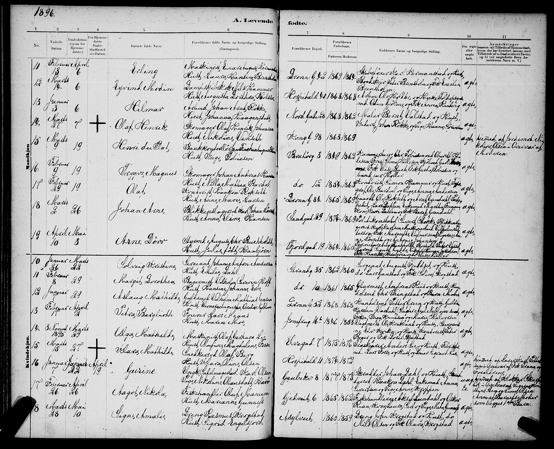 Ministerialprotokoller, klokkerbøker og fødselsregistre - Sør-Trøndelag, AV/SAT-A-1456/602/L0143: Parish register (copy) no. 602C11, 1878-1902