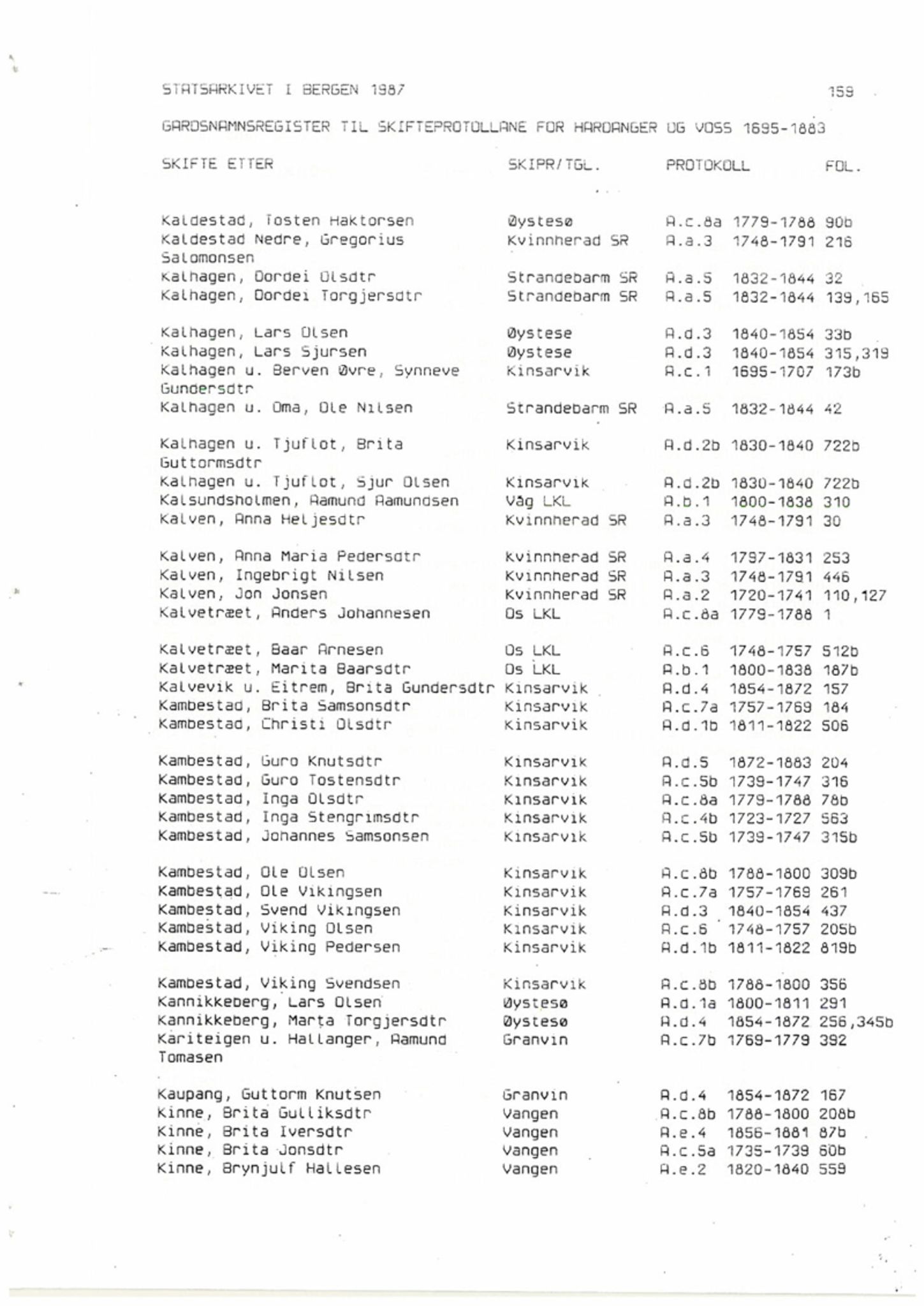 Hardanger og Voss sorenskriveri, SAB/A-2501/4, 1695-1883, p. 1159