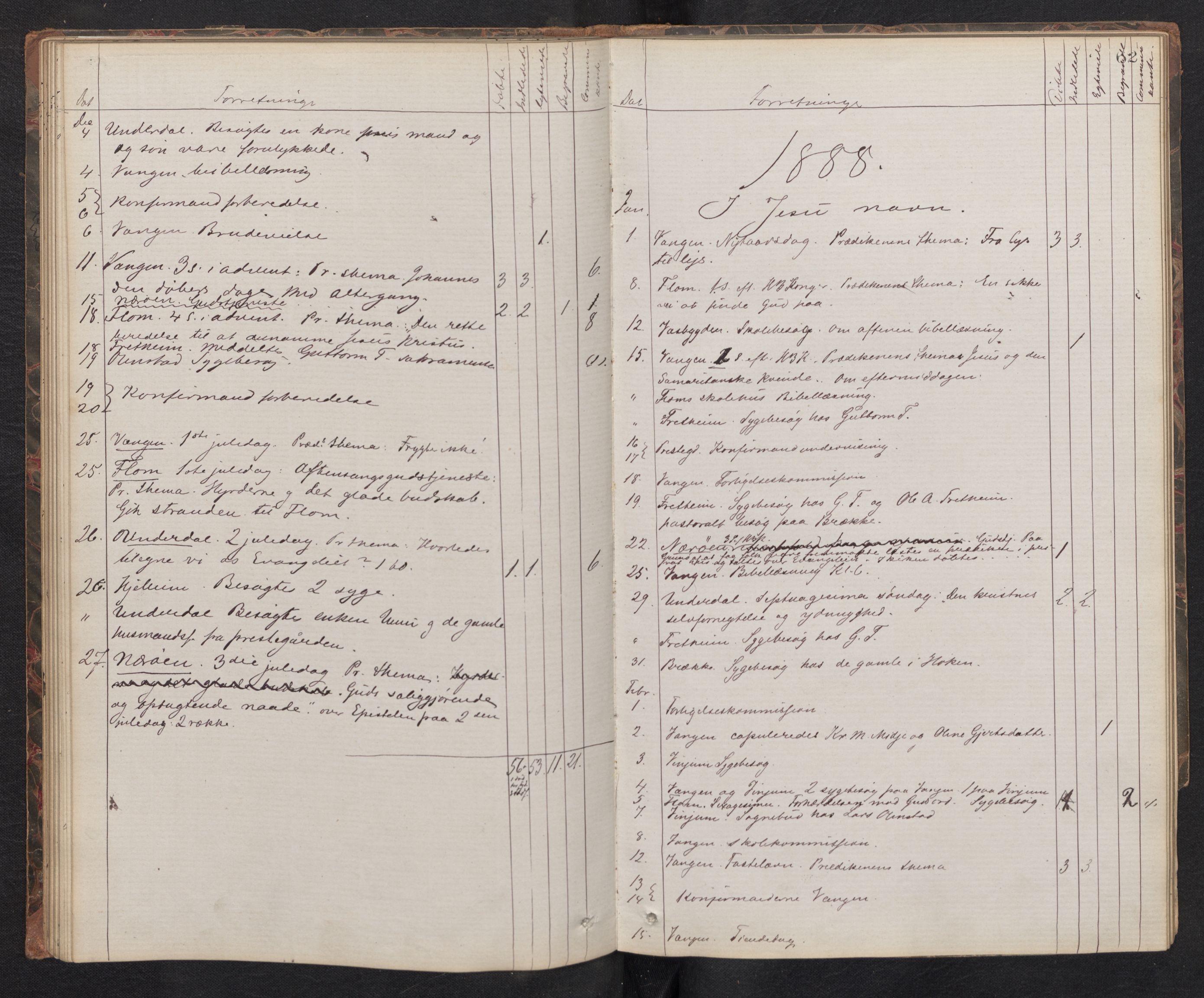 Aurland sokneprestembete, SAB/A-99937/H/Ha/Haf: Diary records no. F 1, 1877-1890, p. 61b-62a