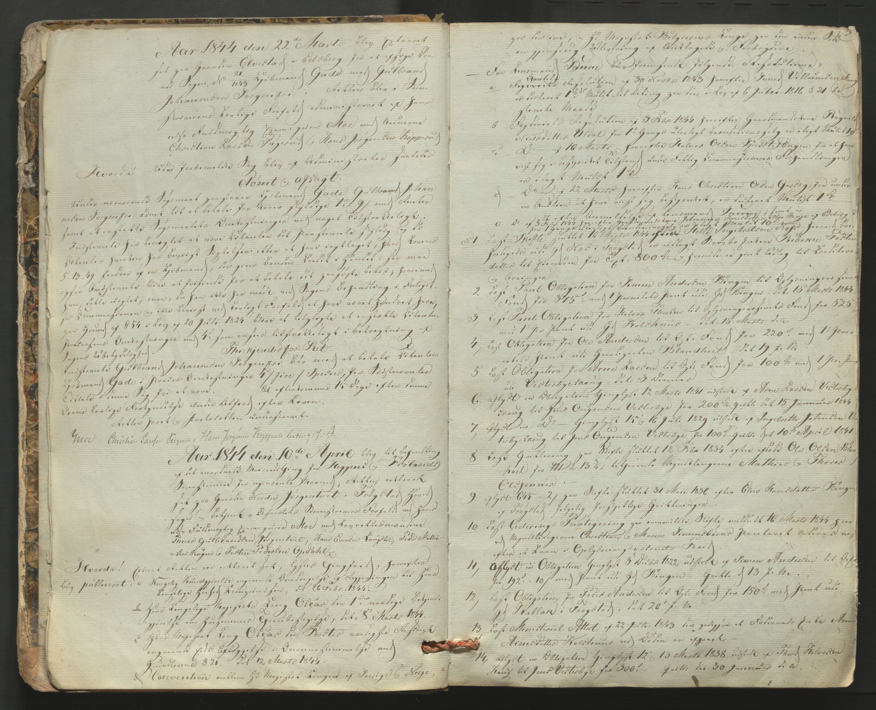 Heggen og Frøland sorenskriveri I, AV/SAO-A-11556/F/Fb/L0051: Tingbok, 1844-1851, p. 2b-3a