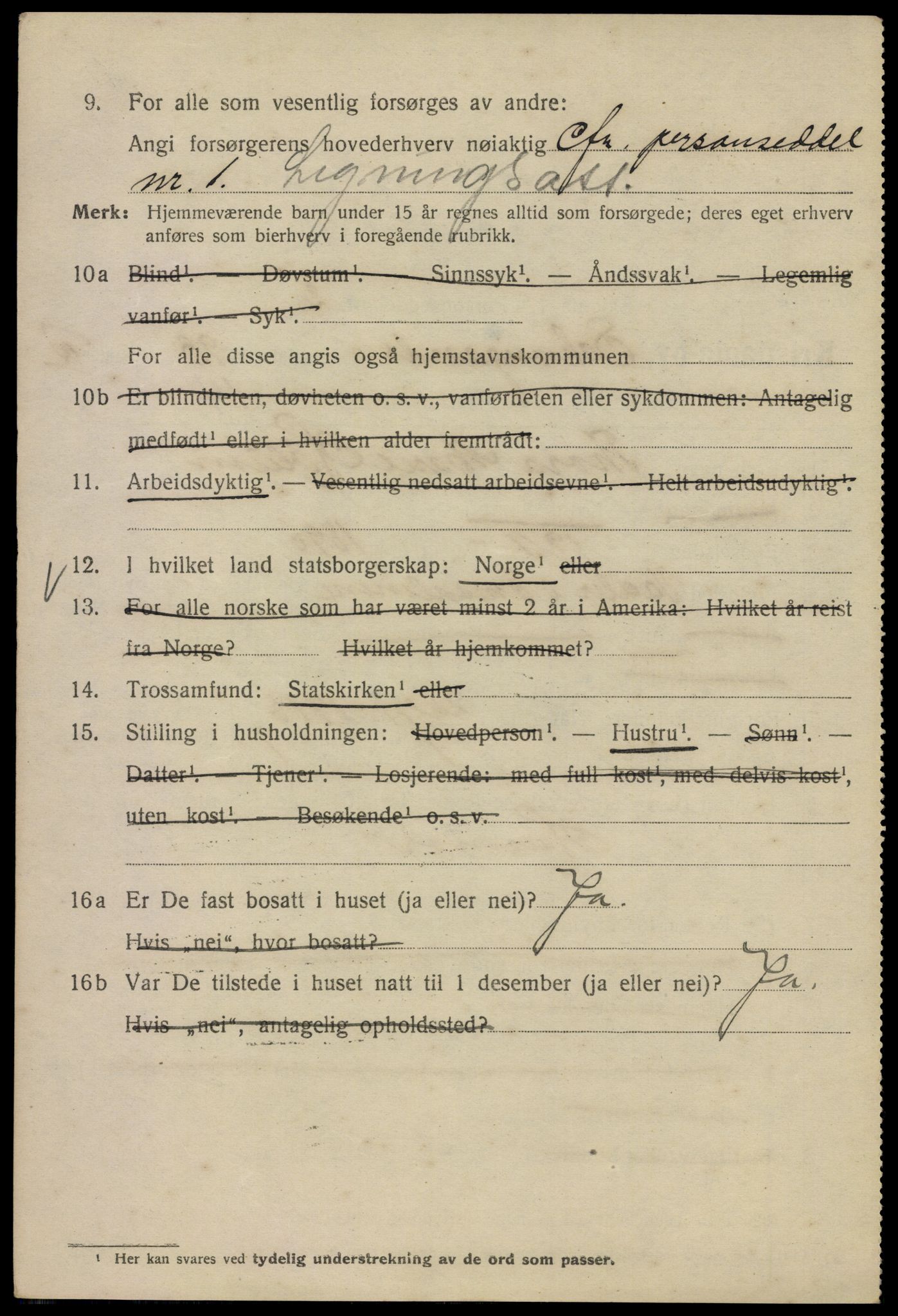 SAO, 1920 census for Kristiania, 1920, p. 499180