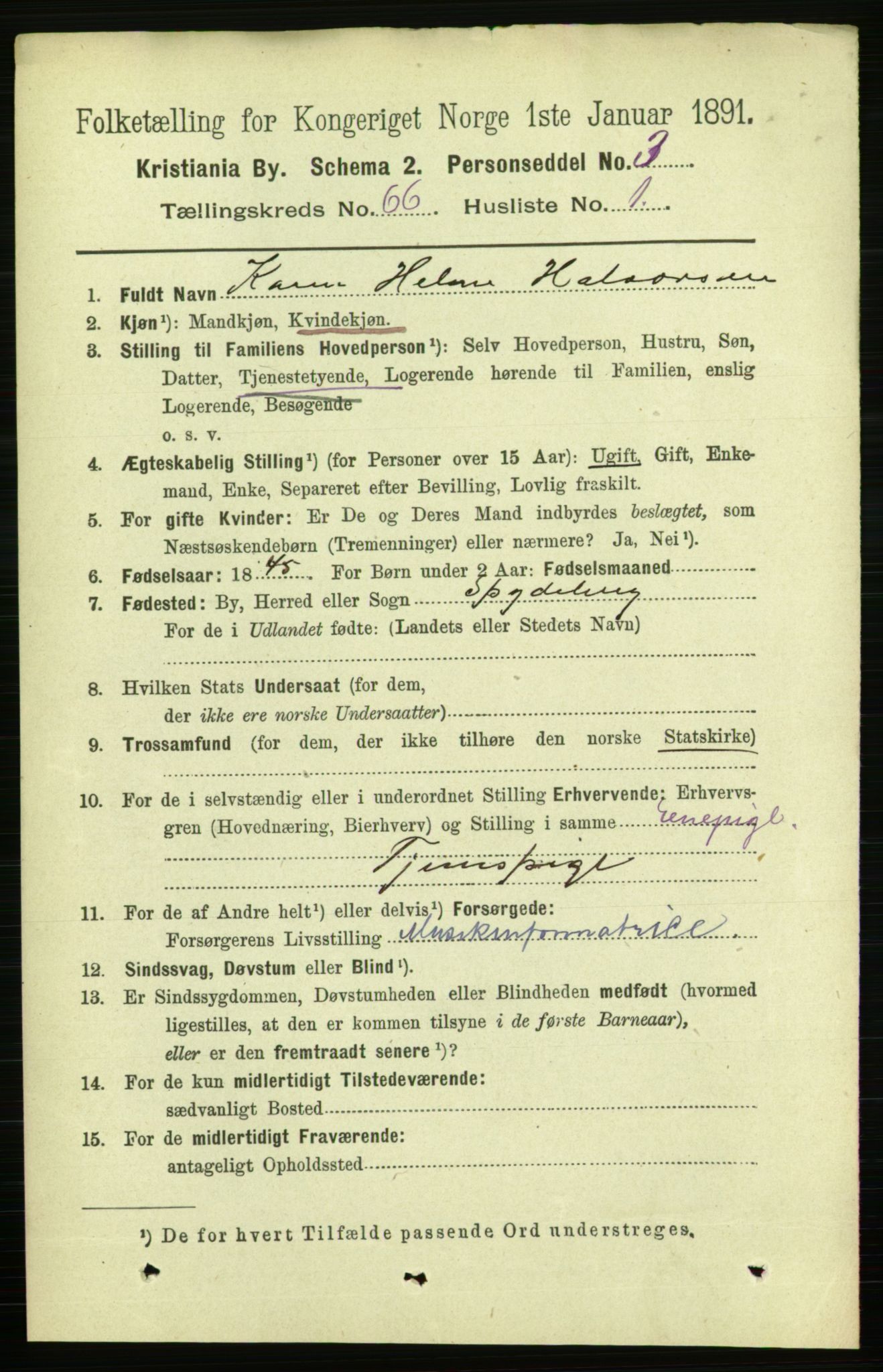 RA, 1891 census for 0301 Kristiania, 1891, p. 35630