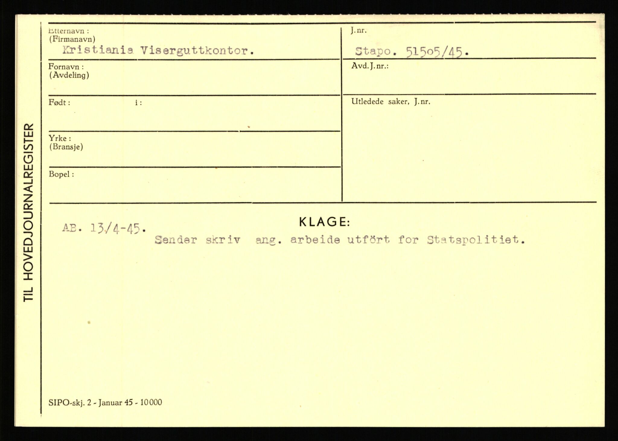 Statspolitiet - Hovedkontoret / Osloavdelingen, AV/RA-S-1329/C/Ca/L0009: Knutsen - Limstrand, 1943-1945, p. 1108