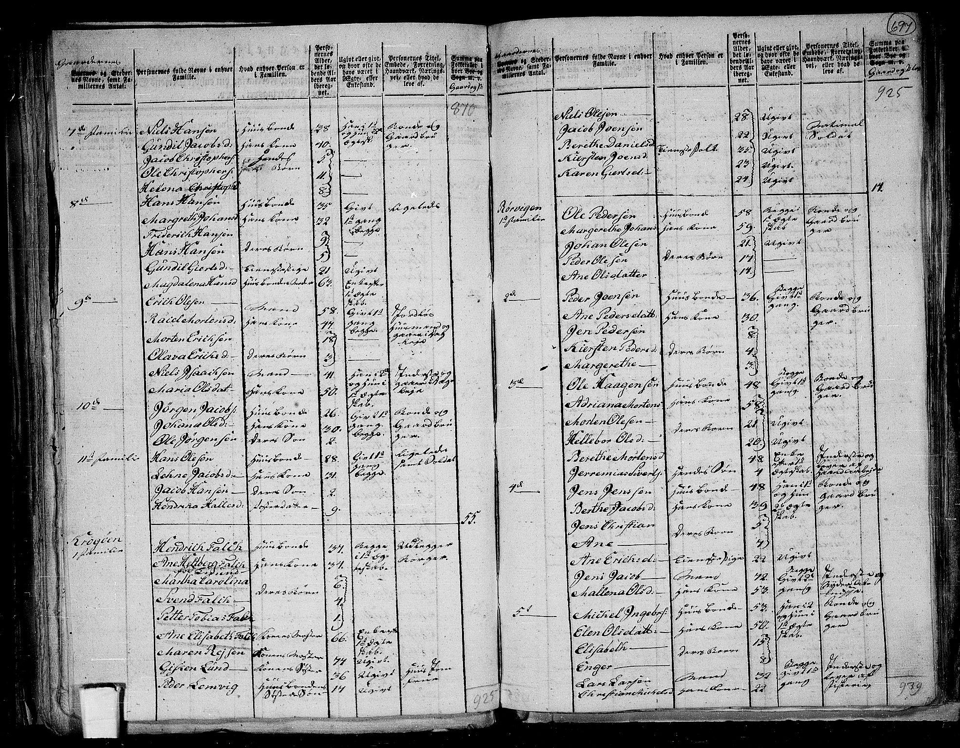 RA, 1801 census for 1751P Nærøy, 1801, p. 696b-697a