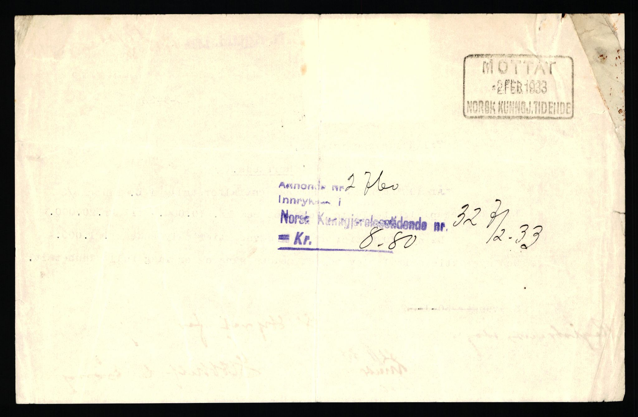 Stavanger byfogd, AV/SAST-A-101408/002/J/Jd/Jde/L0034: Registreringsmeldinger og bilag. Aksjeselskap, 99-165, 1915-1961, p. 23
