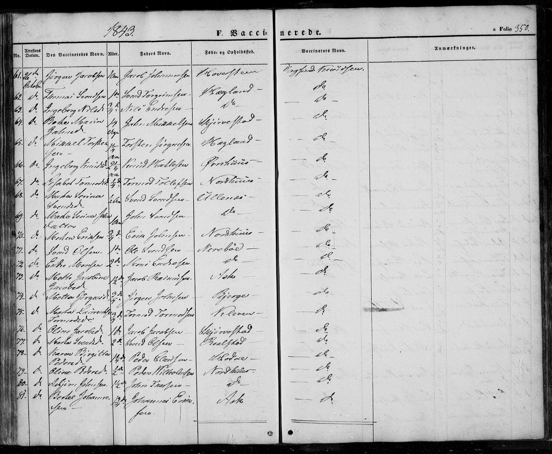 Rennesøy sokneprestkontor, AV/SAST-A -101827/H/Ha/Haa/L0005: Parish register (official) no. A 5, 1838-1859, p. 350