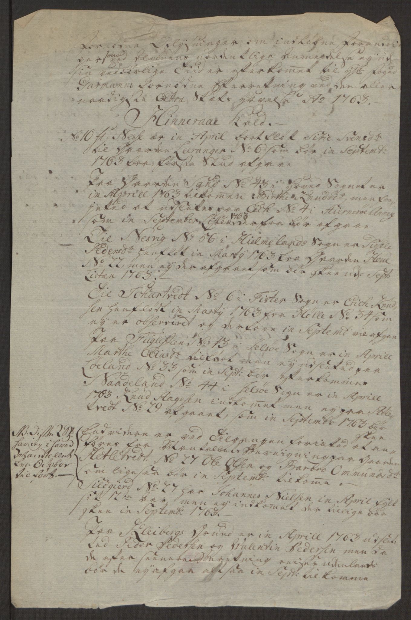 Rentekammeret inntil 1814, Reviderte regnskaper, Hovedkasseregnskaper, AV/RA-EA-4065/Rf/L0072b: Ekstraskatteregnskap, 1762, p. 336