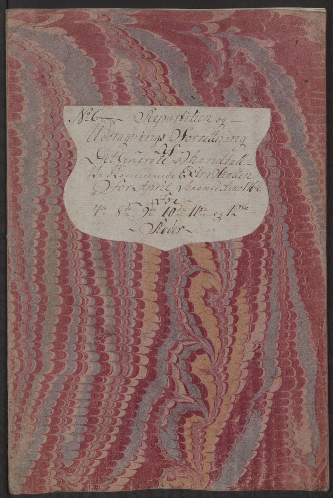 Rentekammeret inntil 1814, Reviderte regnskaper, Byregnskaper, AV/RA-EA-4066/R/Rp/L0367/0001: [P21] Kontribusjonsregnskap / Ekstraskatt, 1764, p. 270