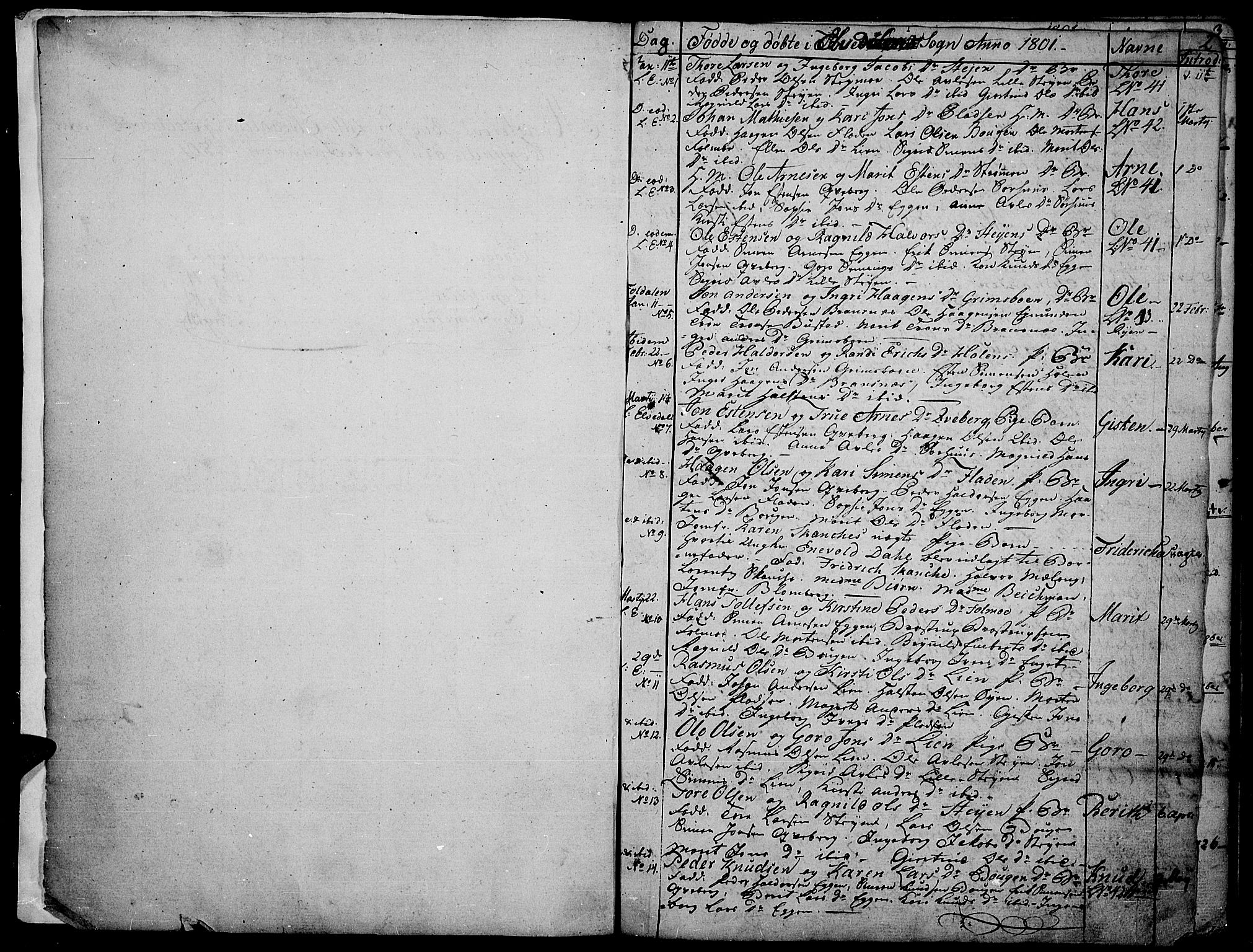 Tynset prestekontor, SAH/PREST-058/H/Ha/Haa/L0016: Parish register (official) no. 16, 1801-1814, p. 2