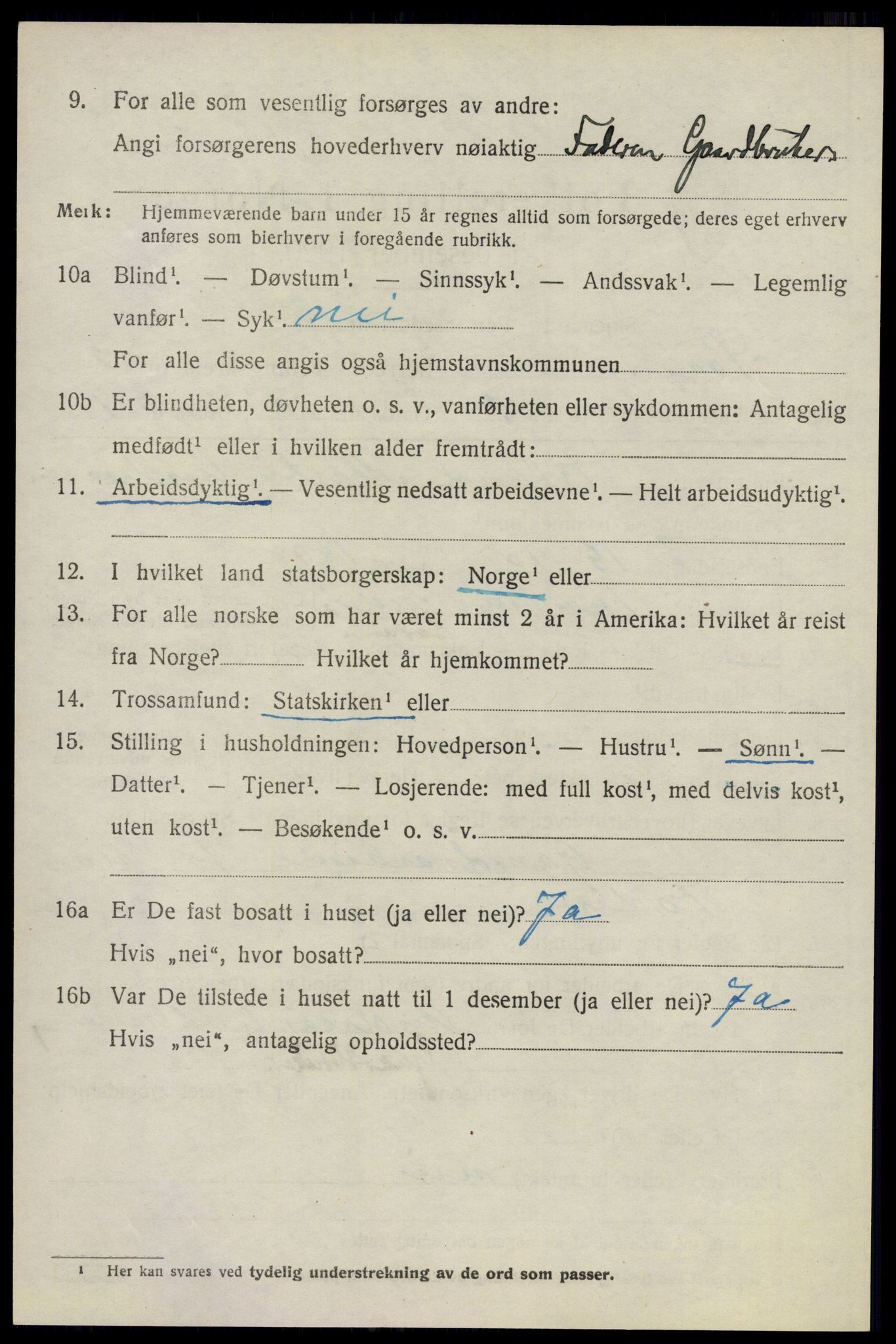 SAO, 1920 census for Sørum, 1920, p. 1664