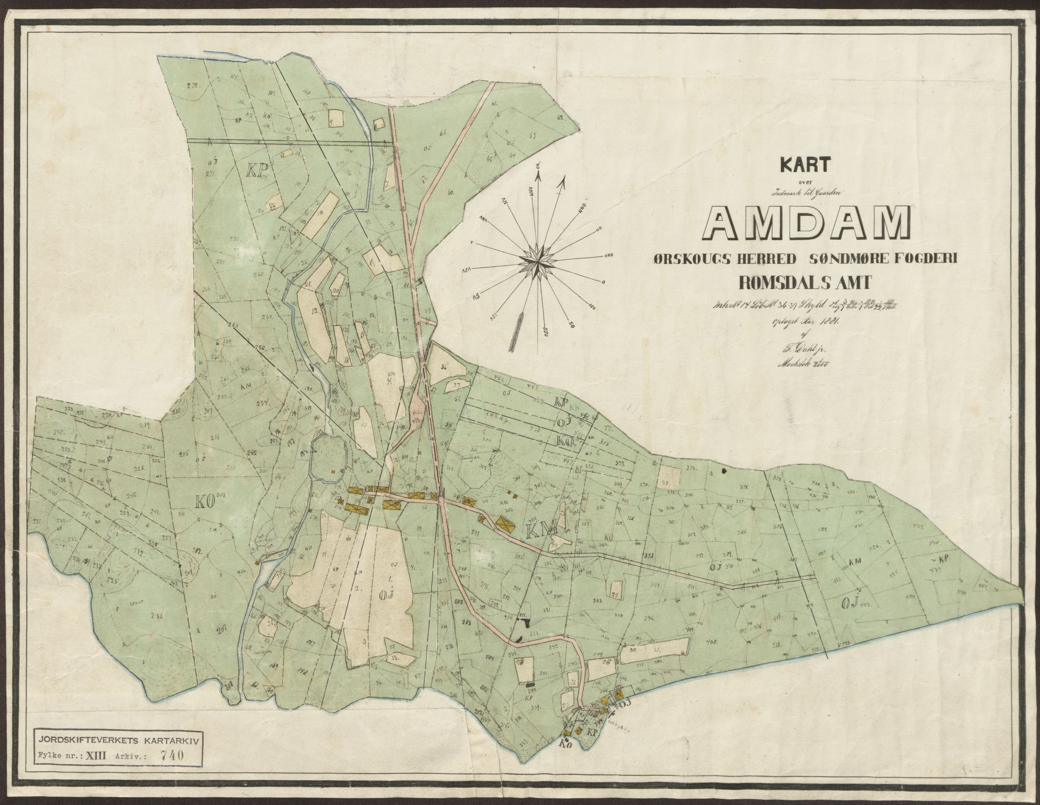 Jordskifteverkets kartarkiv, AV/RA-S-3929/T, 1859-1988, p. 917