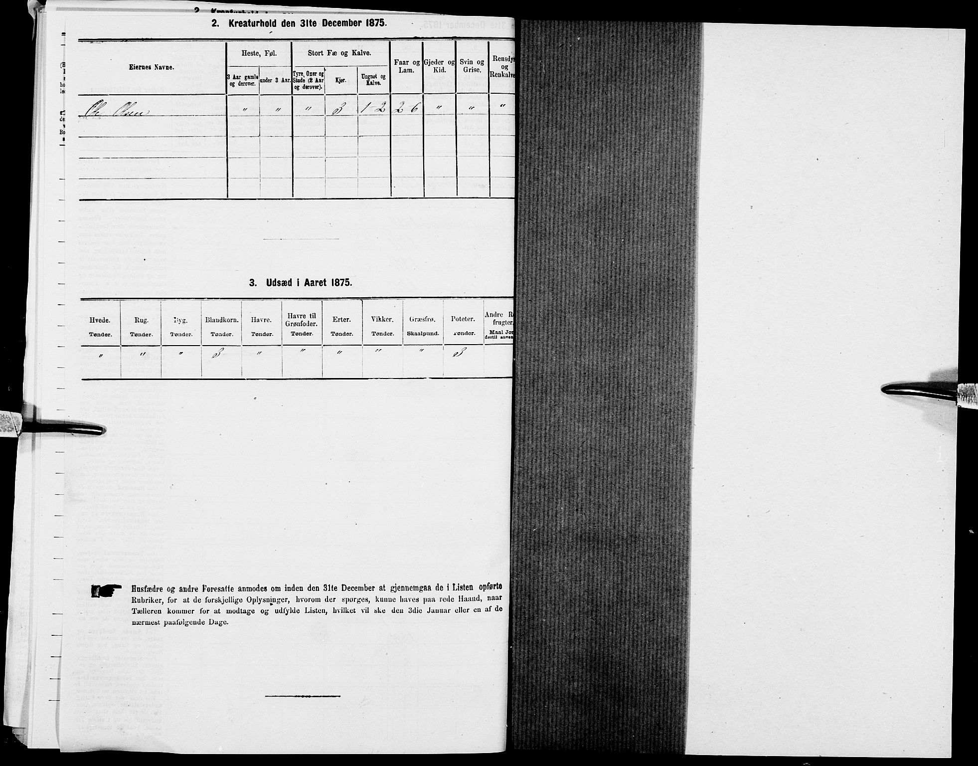 SAK, 1875 census for 1024P Bjelland, 1875, p. 730