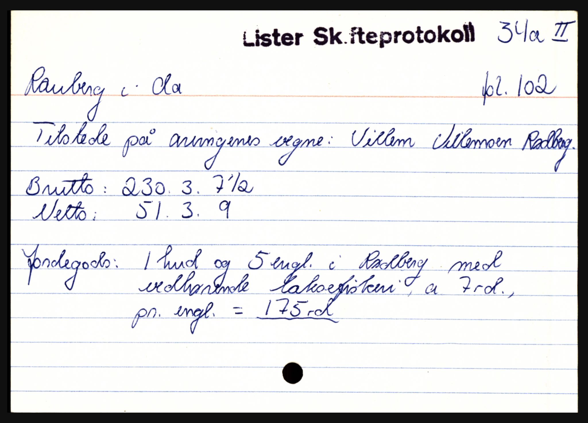 Lister sorenskriveri, AV/SAK-1221-0003/H, p. 29419