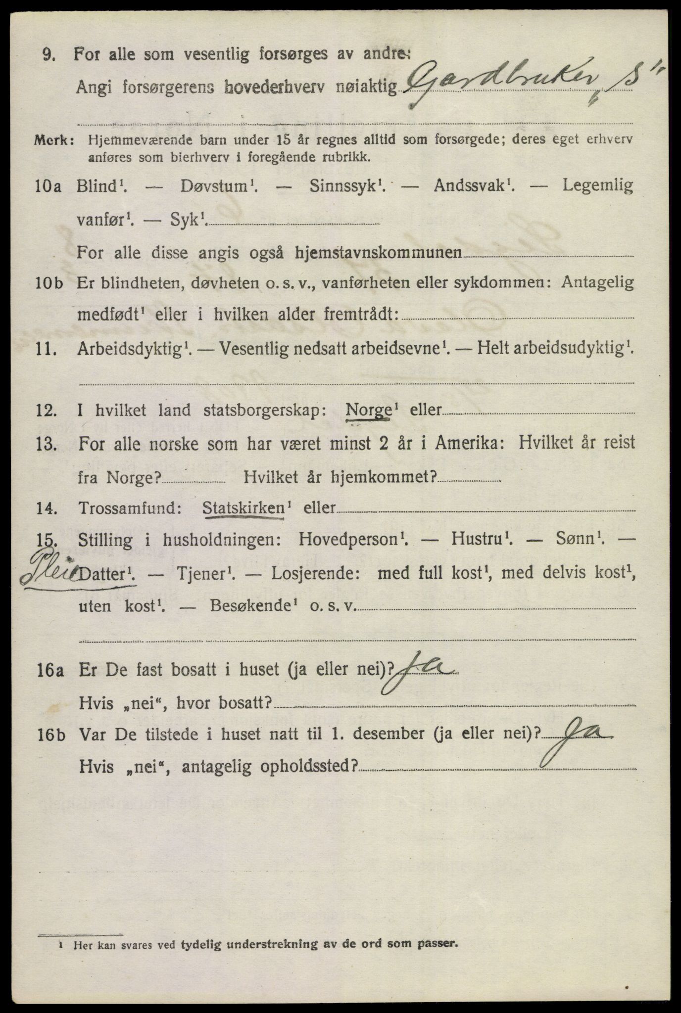 SAKO, 1920 census for Sigdal, 1920, p. 6369