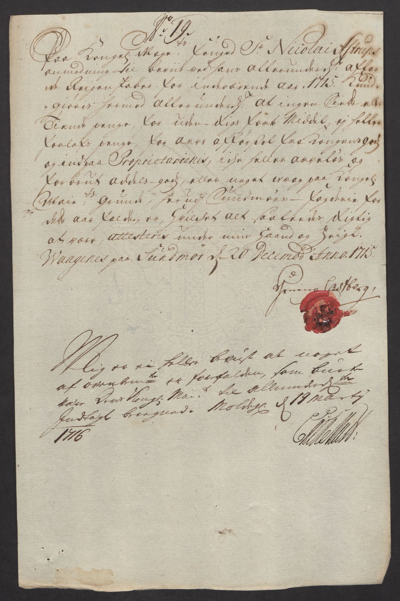 Rentekammeret inntil 1814, Reviderte regnskaper, Fogderegnskap, AV/RA-EA-4092/R54/L3567: Fogderegnskap Sunnmøre, 1715, p. 213