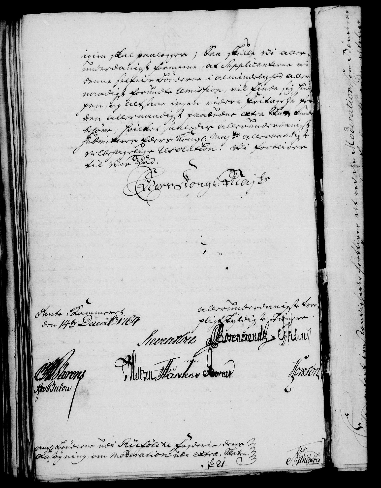 Rentekammeret, Kammerkanselliet, AV/RA-EA-3111/G/Gf/Gfa/L0046: Norsk relasjons- og resolusjonsprotokoll (merket RK 52.46), 1764, p. 473