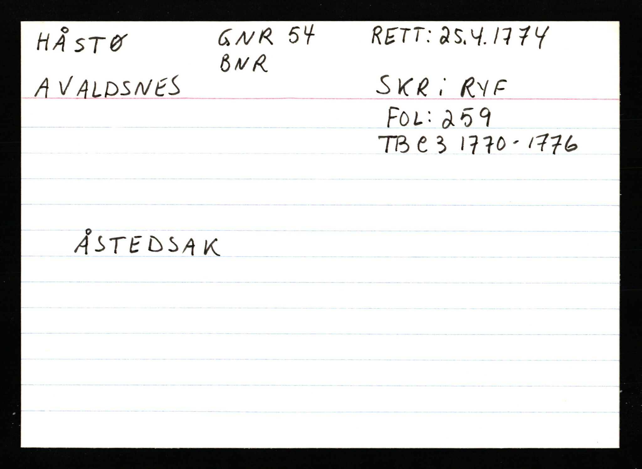 Statsarkivet i Stavanger, AV/SAST-A-101971/03/Y/Ym/L0028: Åstedskort sortert etter gårdsnavn: Hølleland - Ikdal, 1600-1950, p. 520