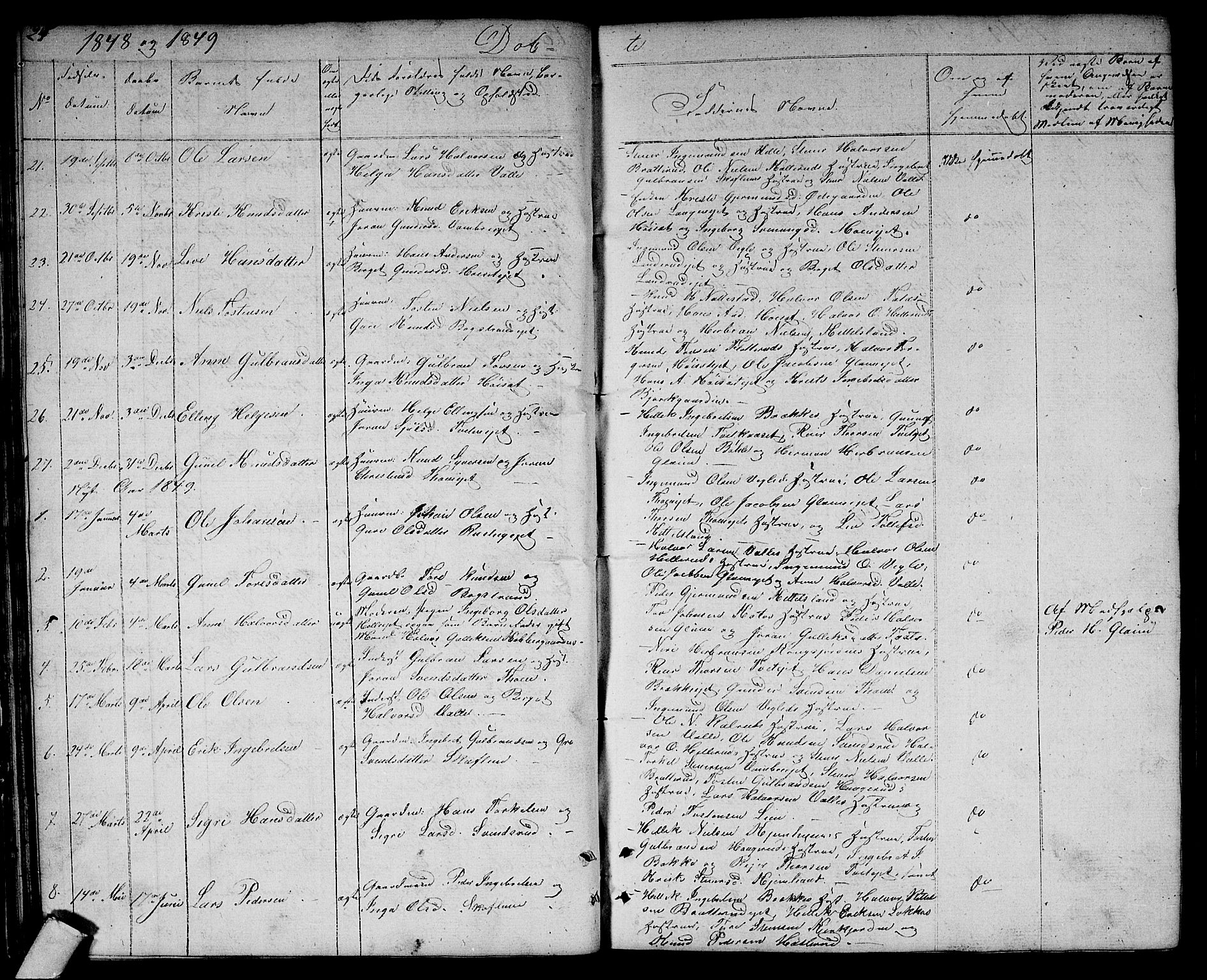 Rollag kirkebøker, SAKO/A-240/G/Gb/L0001: Parish register (copy) no. II 1, 1836-1877, p. 25