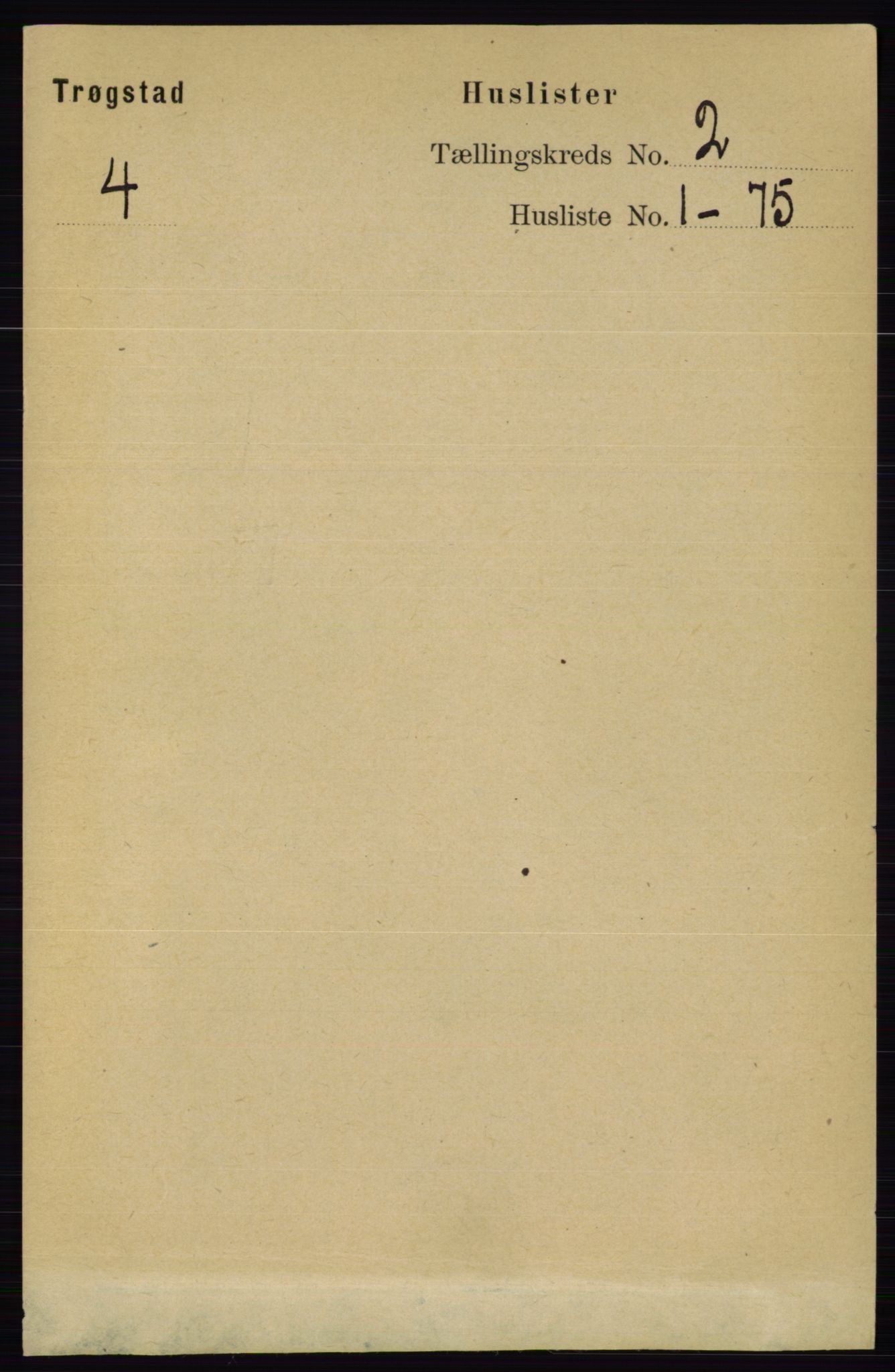 RA, 1891 Census for 0122 Trøgstad, 1891, p. 470