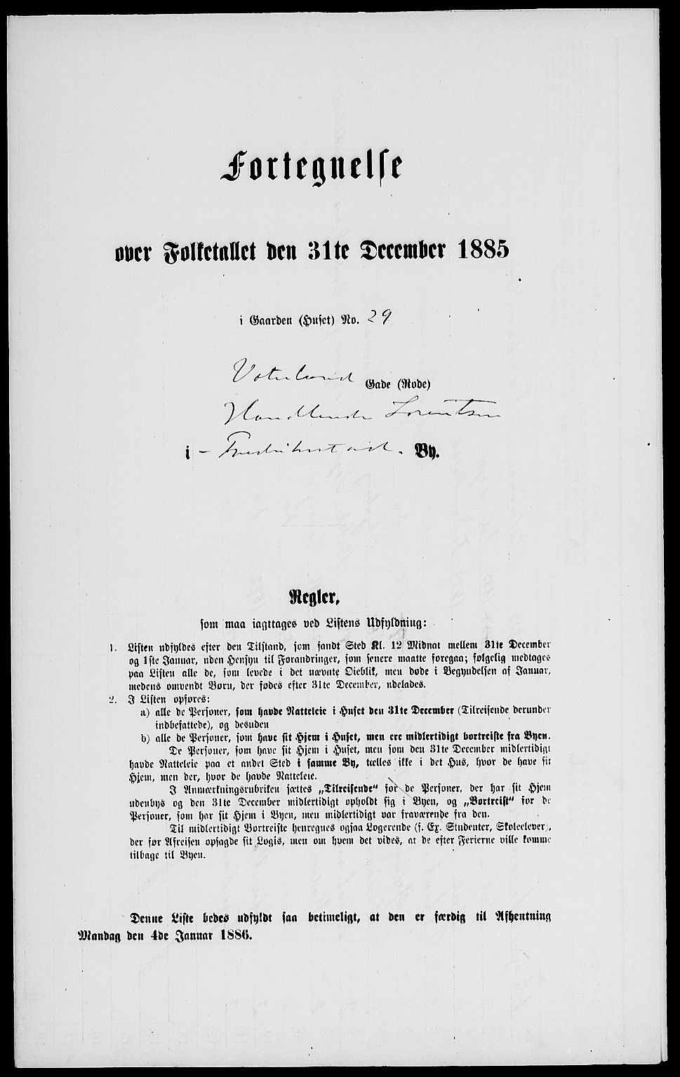 RA, 1885 census for 0103 Fredrikstad, 1885, p. 2277