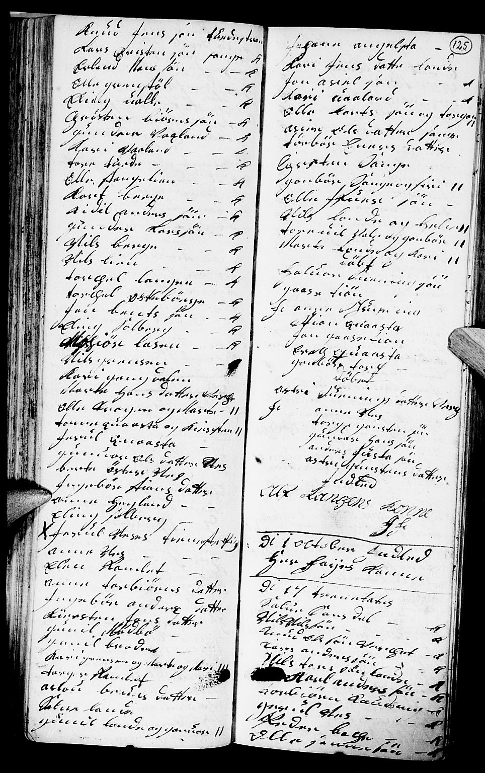 Holt sokneprestkontor, AV/SAK-1111-0021/F/Fb/L0004: Parish register (copy) no. B 4, 1730-1746, p. 125