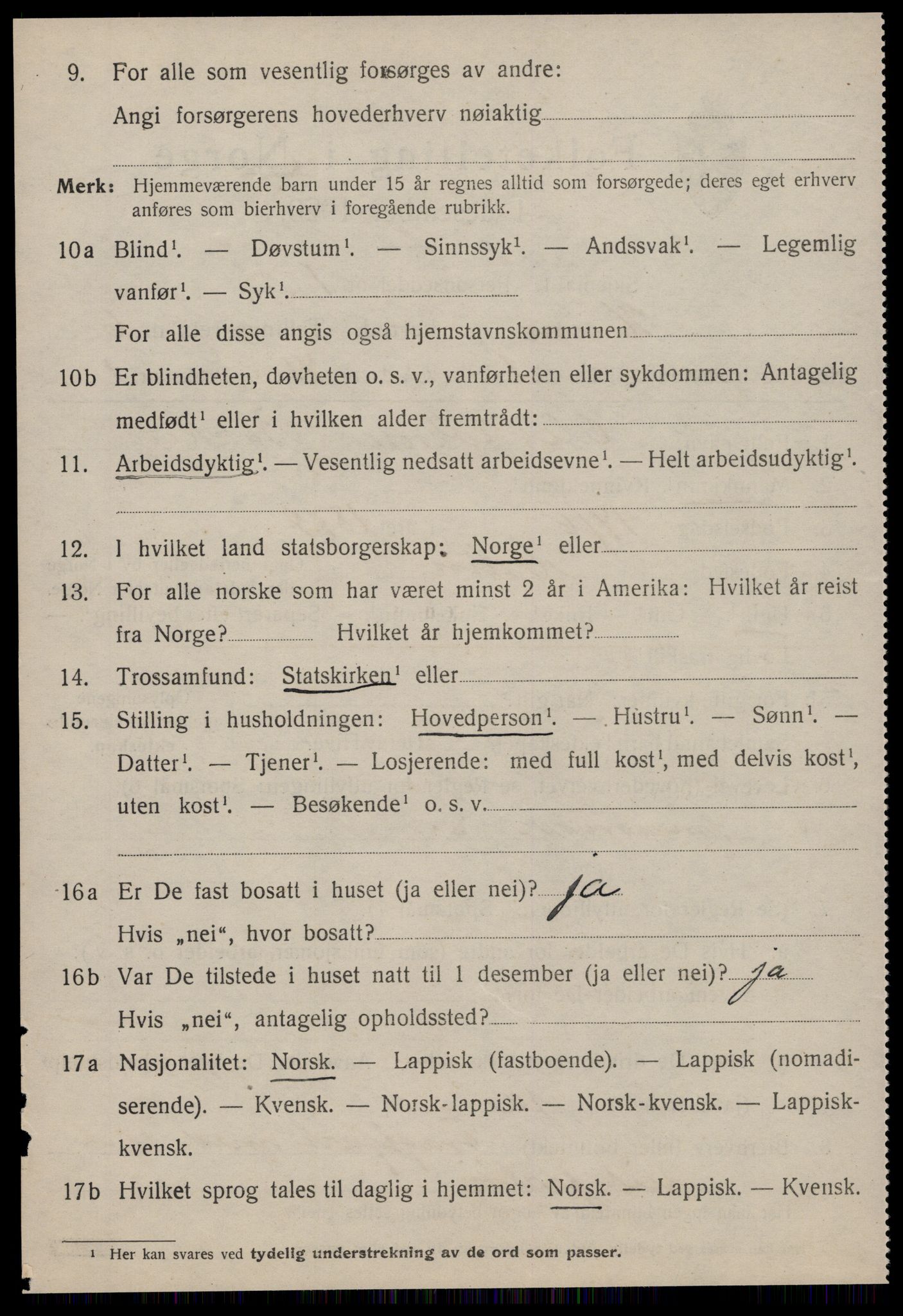 SAT, 1920 census for Heim, 1920, p. 2916