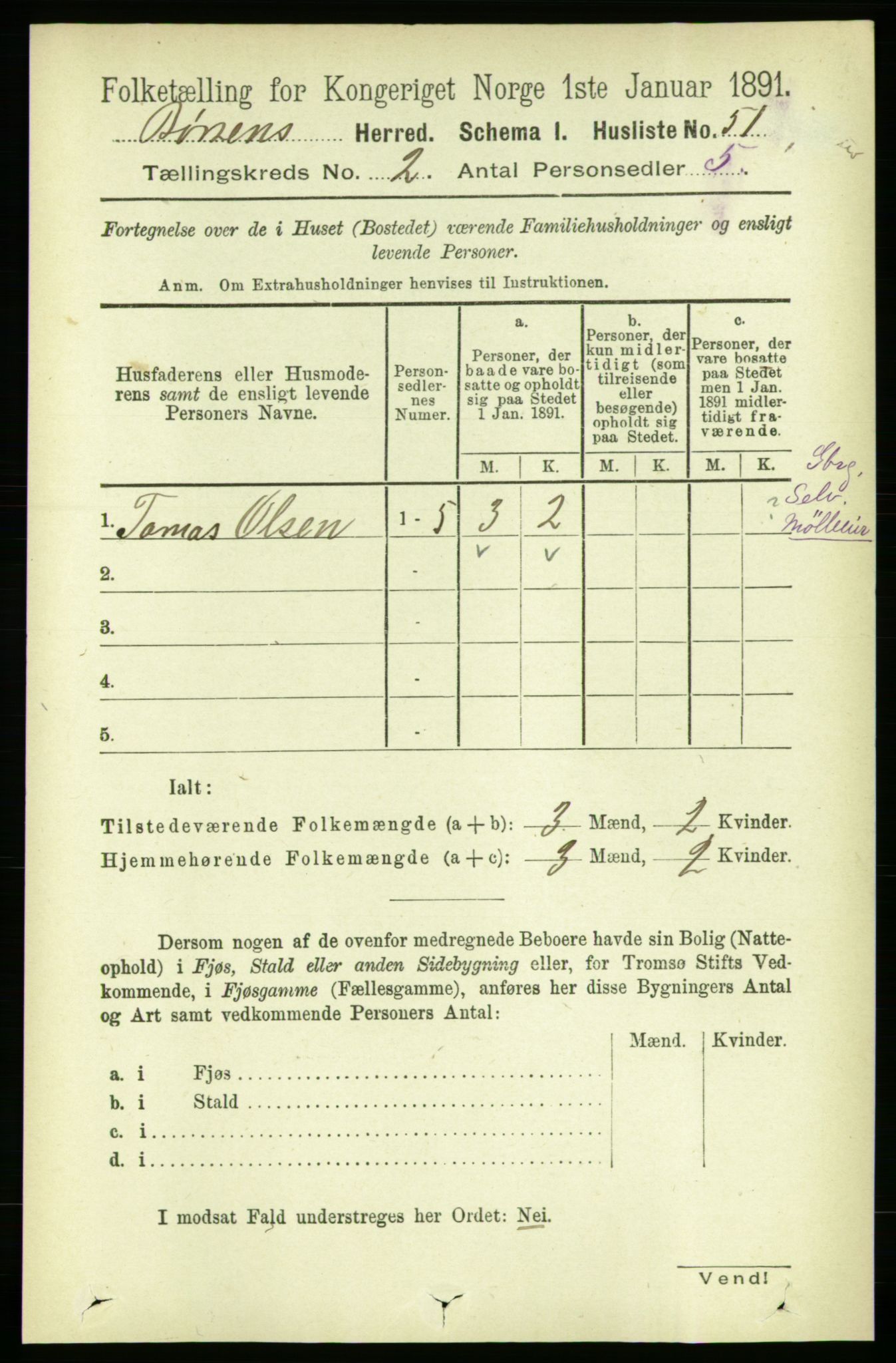 RA, 1891 census for 1658 Børsa, 1891, p. 505