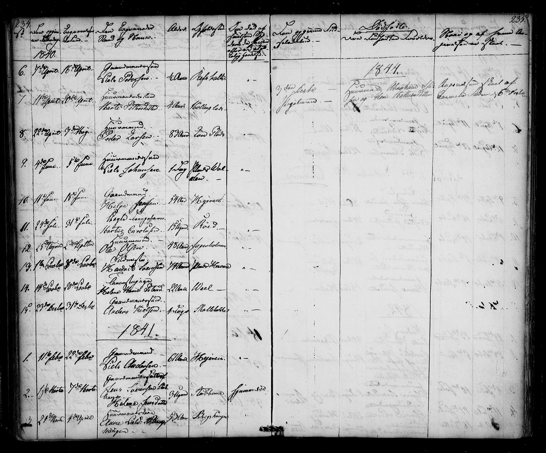 Borge prestekontor Kirkebøker, AV/SAO-A-10903/F/Fb/L0001: Parish register (official) no. II 1, 1836-1852, p. 234-235