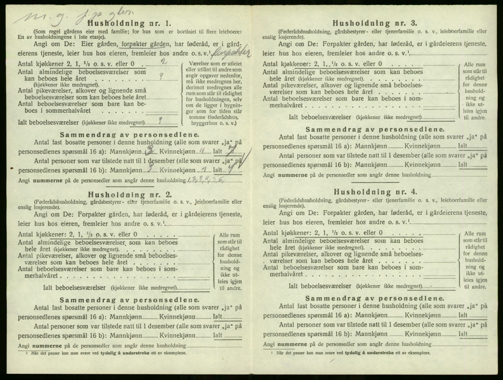 SAO, 1920 census for Høland, 1920, p. 2036