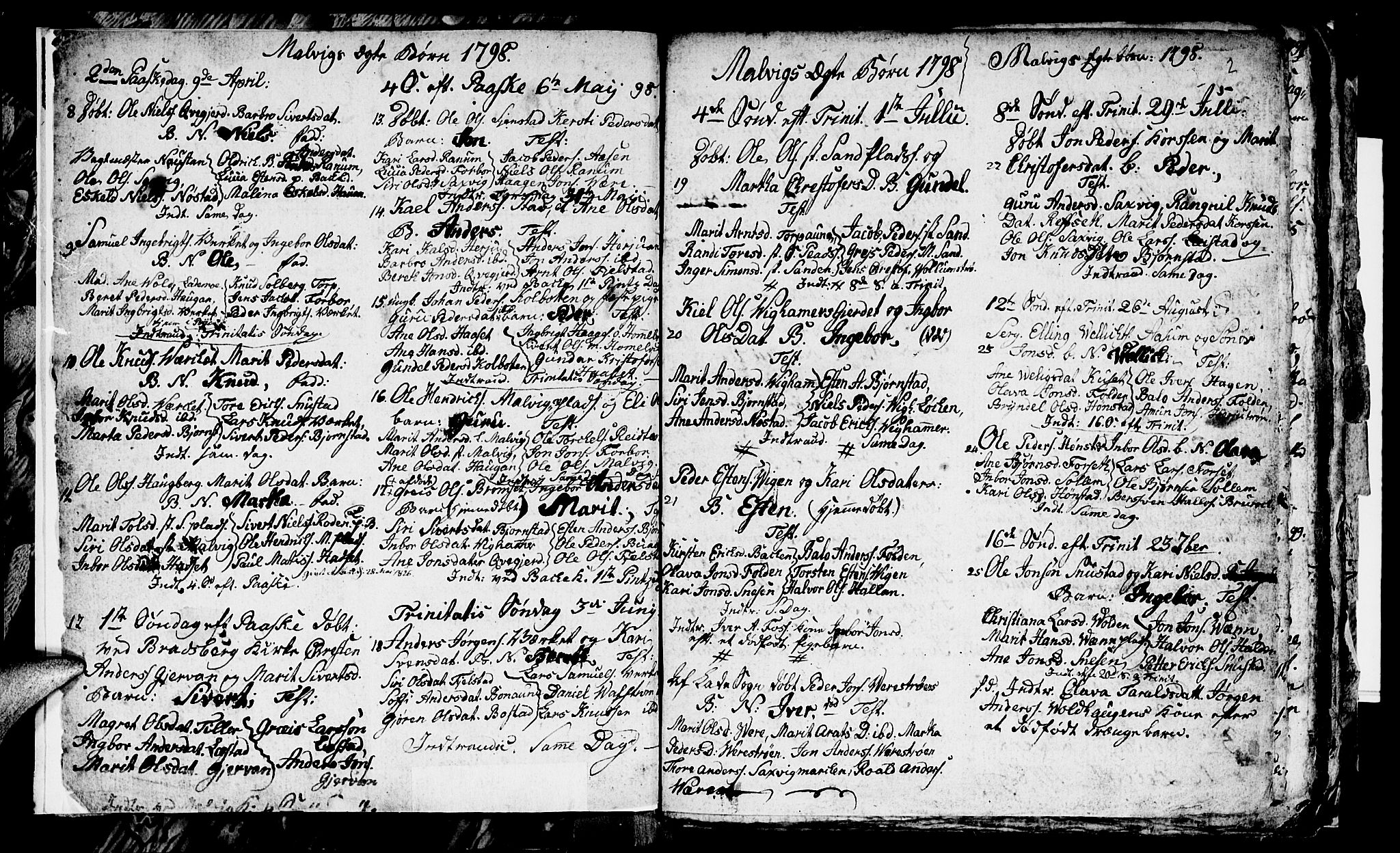 Ministerialprotokoller, klokkerbøker og fødselsregistre - Sør-Trøndelag, SAT/A-1456/616/L0419: Parish register (copy) no. 616C02, 1797-1816, p. 2