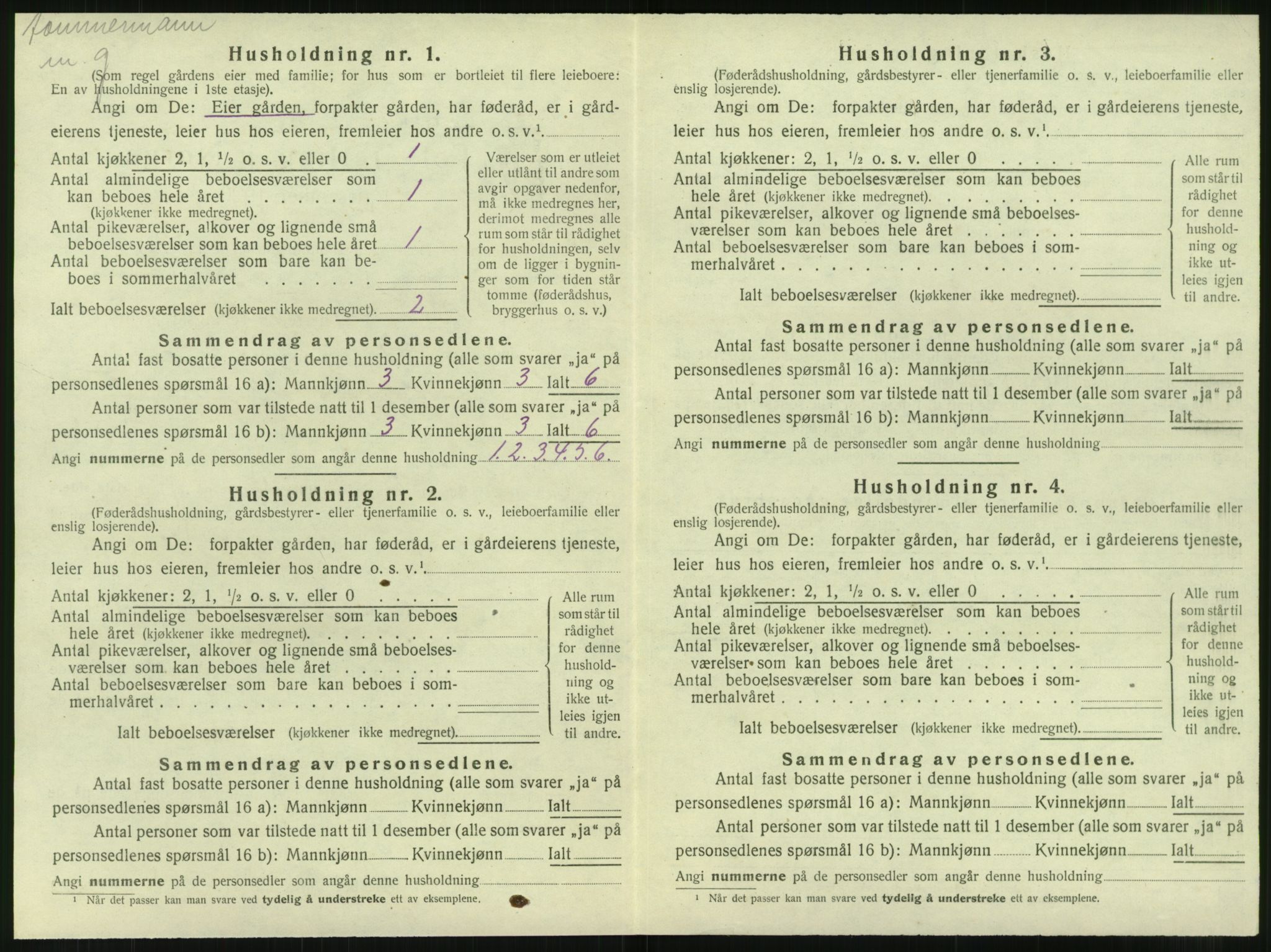 SAT, 1920 census for Brønnøy, 1920, p. 1075