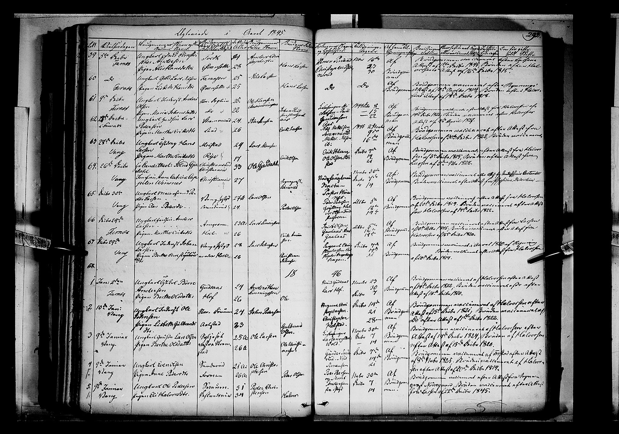 Vang prestekontor, Hedmark, SAH/PREST-008/H/Ha/Haa/L0010: Parish register (official) no. 10, 1841-1855, p. 292