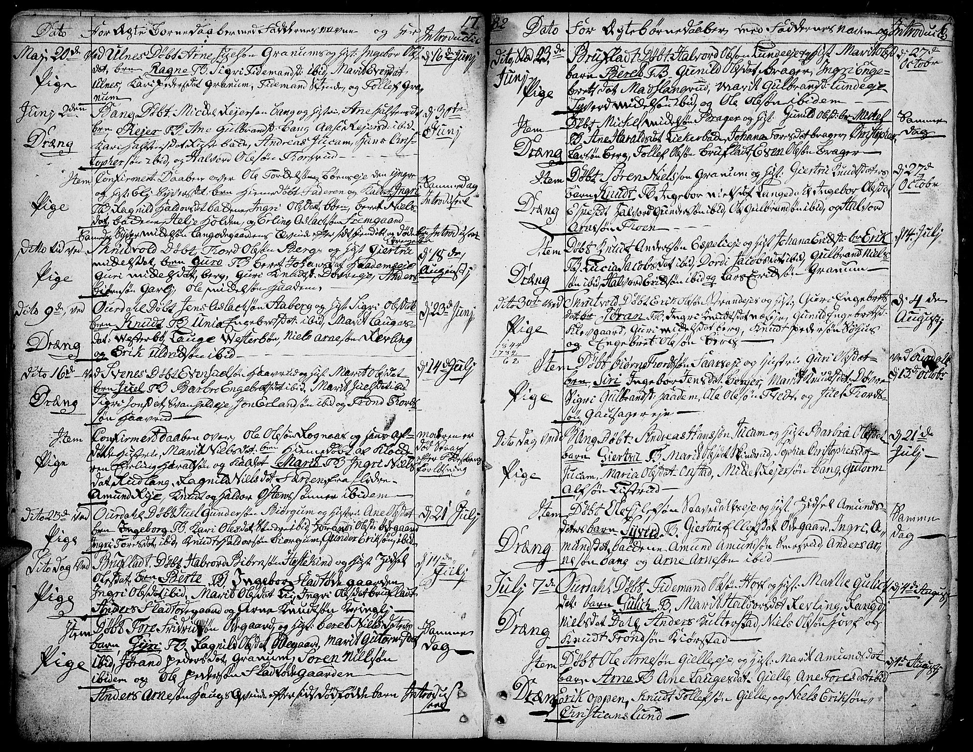 Aurdal prestekontor, AV/SAH-PREST-126/H/Ha/Haa/L0006: Parish register (official) no. 6, 1781-1804, p. 6