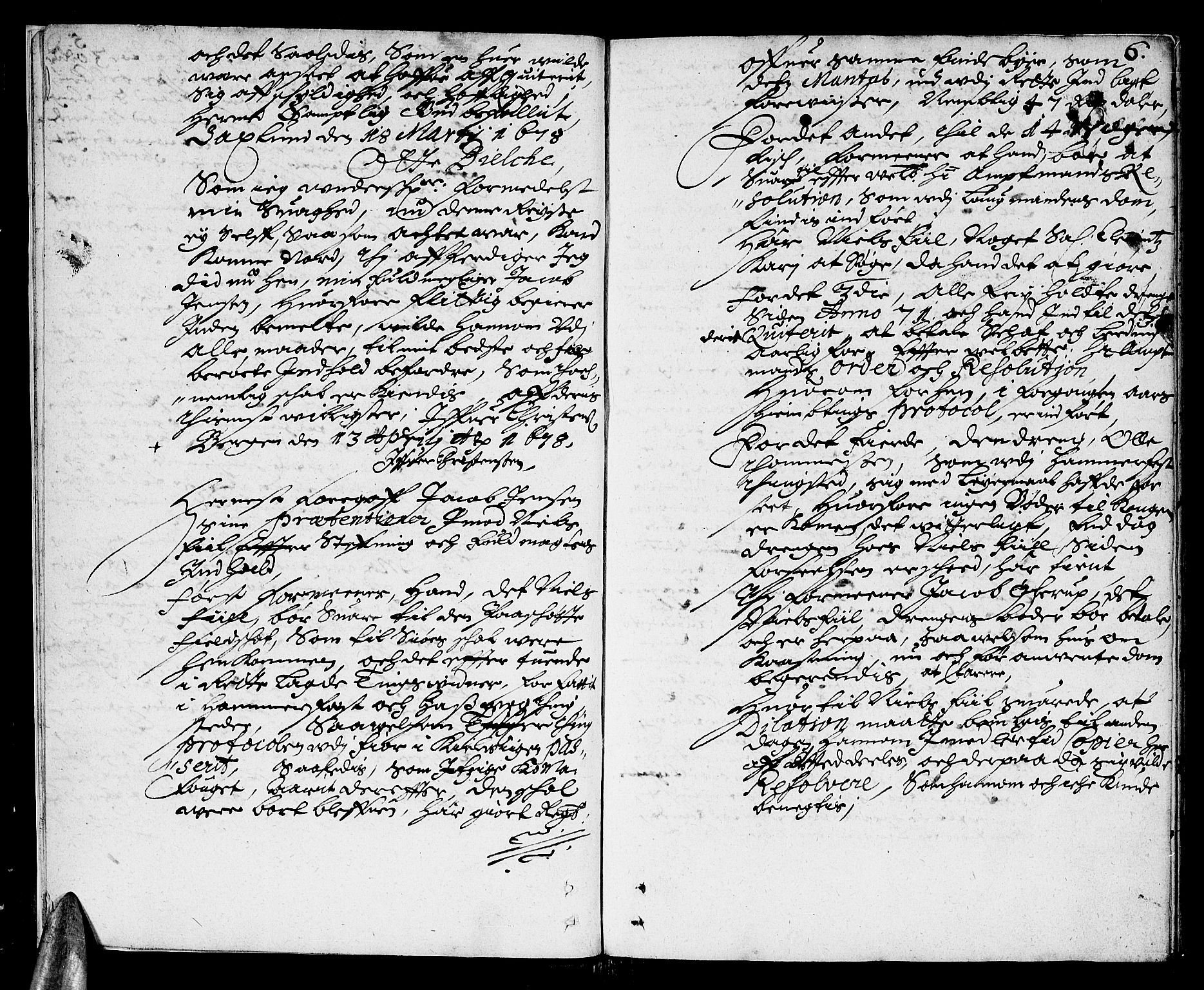 Finnmark sorenskriveri, AV/SATØ-S-0053/F/Fa/L0016: Justisprotokoller, 1678-1679, p. 5b-6a