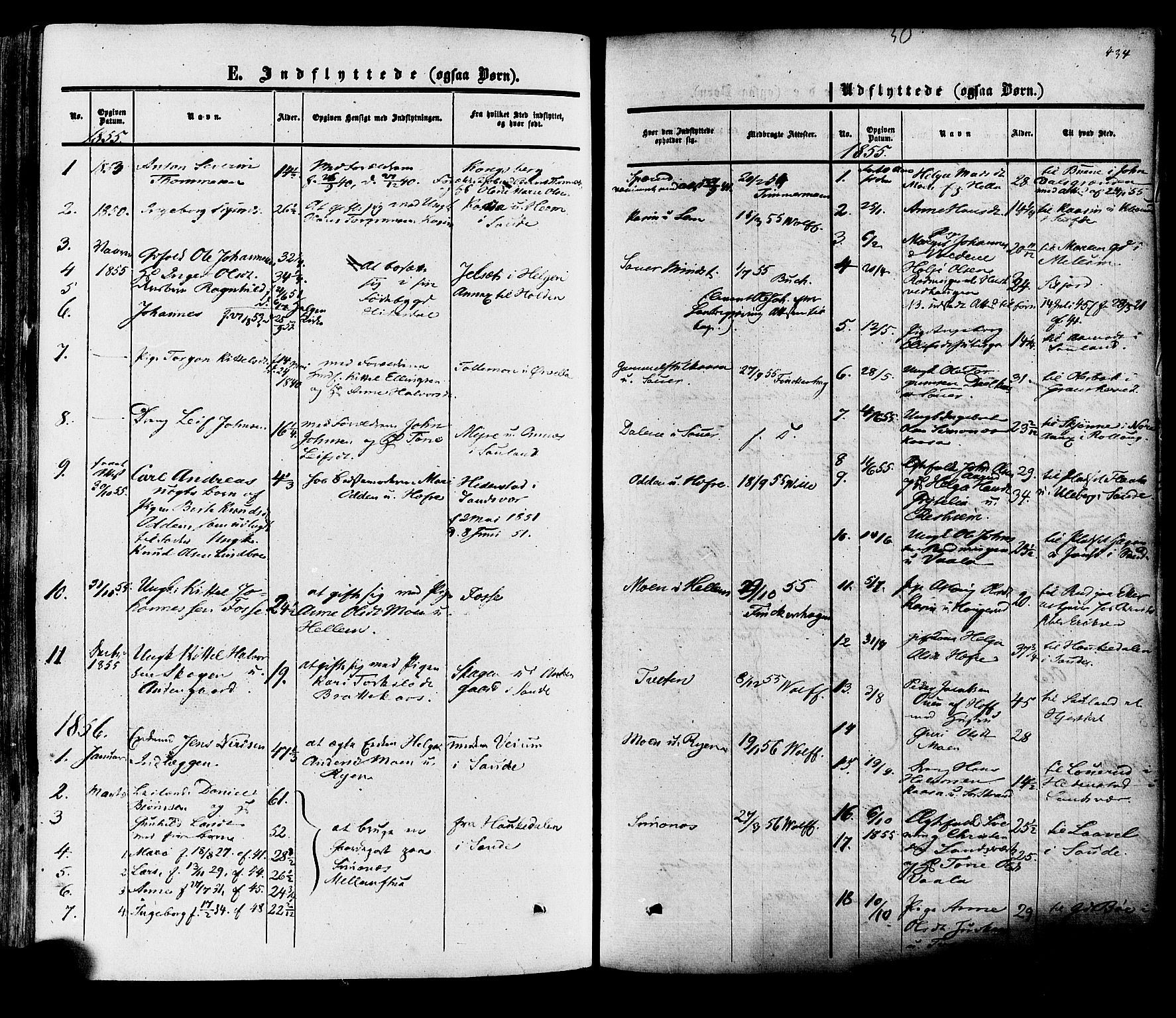 Heddal kirkebøker, SAKO/A-268/F/Fa/L0007: Parish register (official) no. I 7, 1855-1877, p. 434