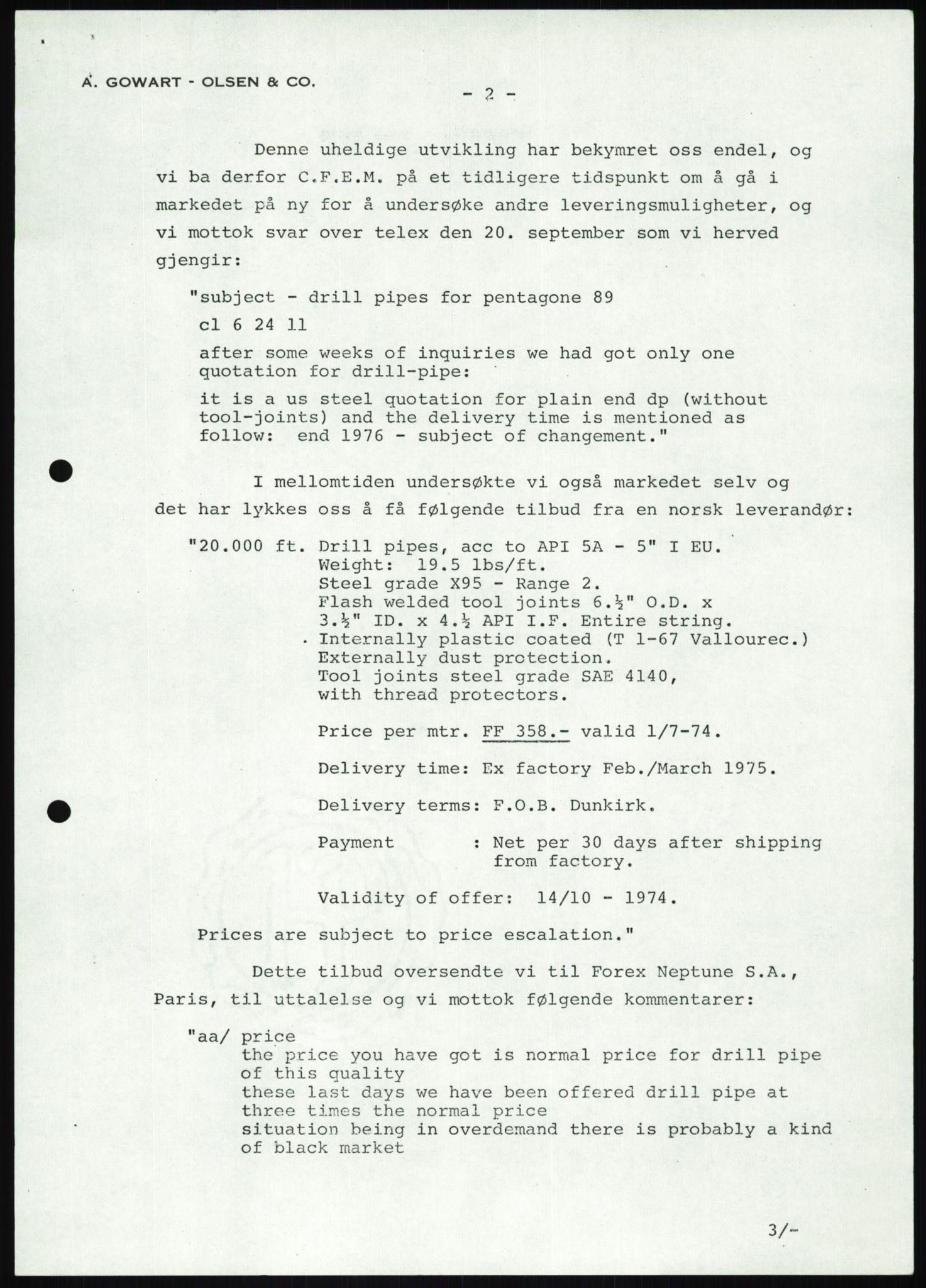 Pa 1503 - Stavanger Drilling AS, AV/SAST-A-101906/D/L0007: Korrespondanse og saksdokumenter, 1974-1981, p. 1083