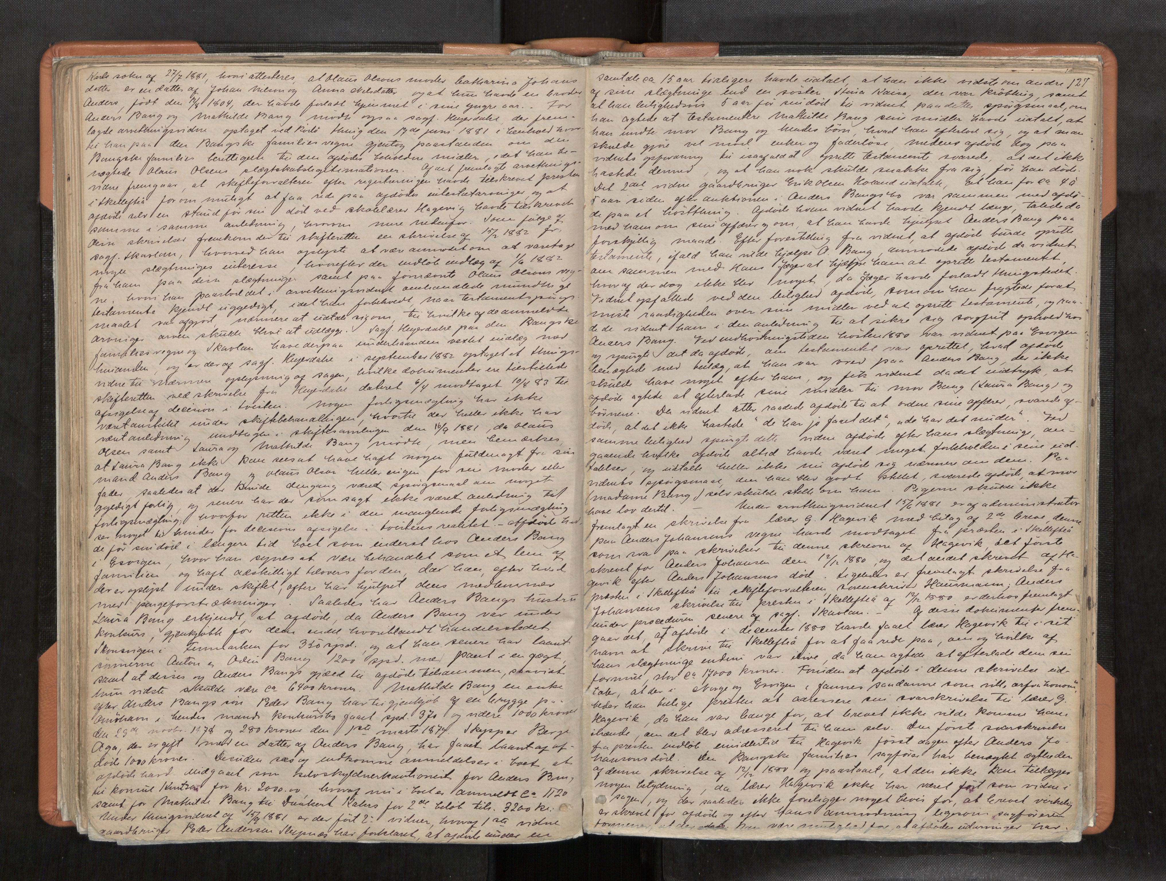 Rana sorenskriveri , AV/SAT-A-1108/1/3/3B/L0004: Skiftebehandlingsprotokoll, 1877-1886, p. 127