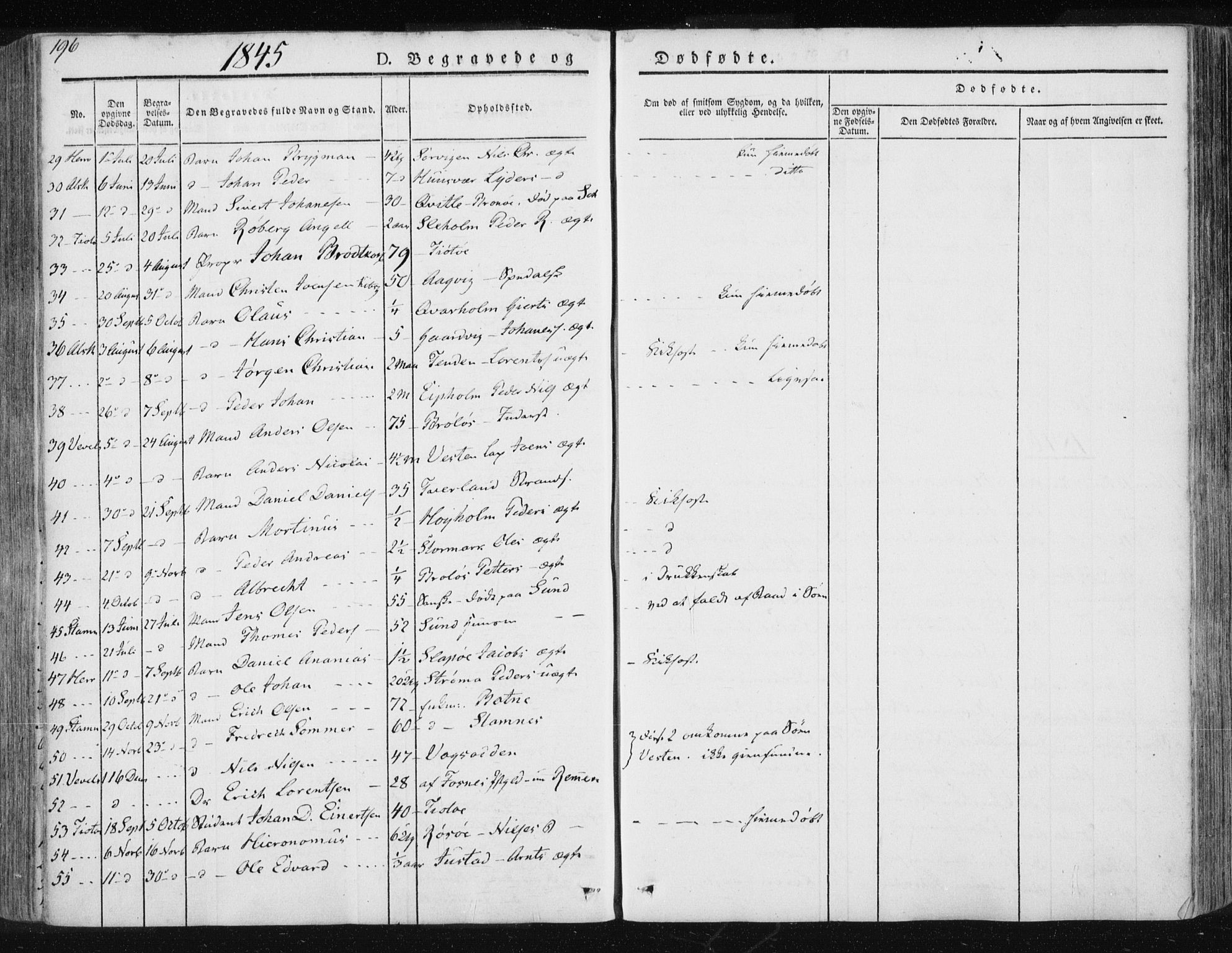 Ministerialprotokoller, klokkerbøker og fødselsregistre - Nordland, SAT/A-1459/830/L0447: Parish register (official) no. 830A11, 1831-1854, p. 196