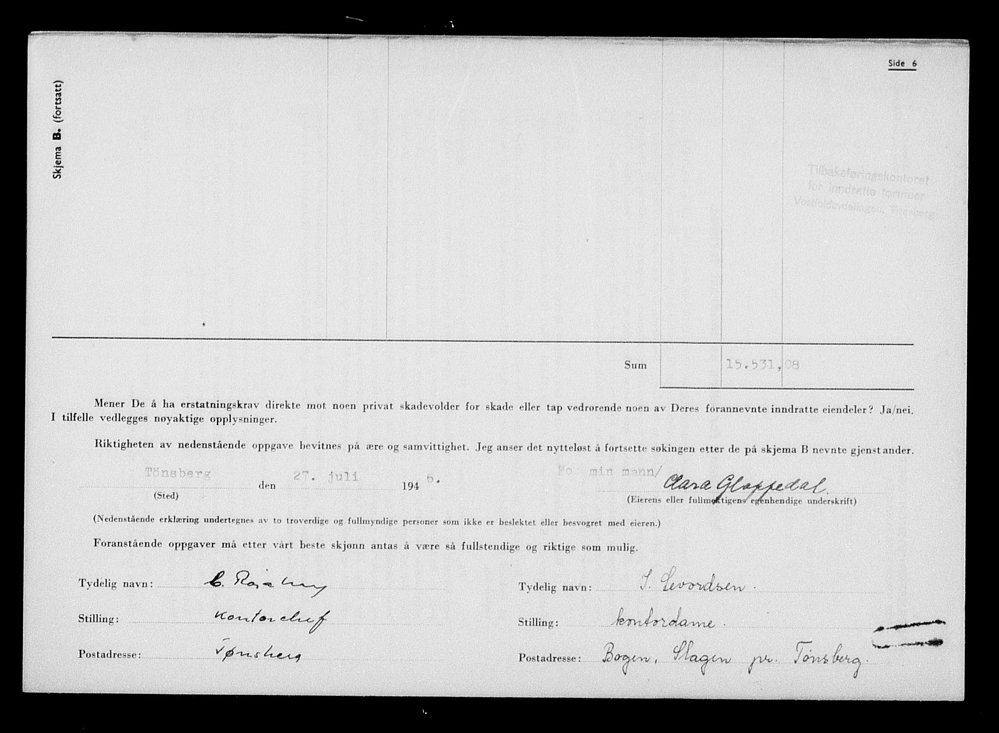 Justisdepartementet, Tilbakeføringskontoret for inndratte formuer, AV/RA-S-1564/H/Hc/Hcd/L0995: --, 1945-1947, p. 799