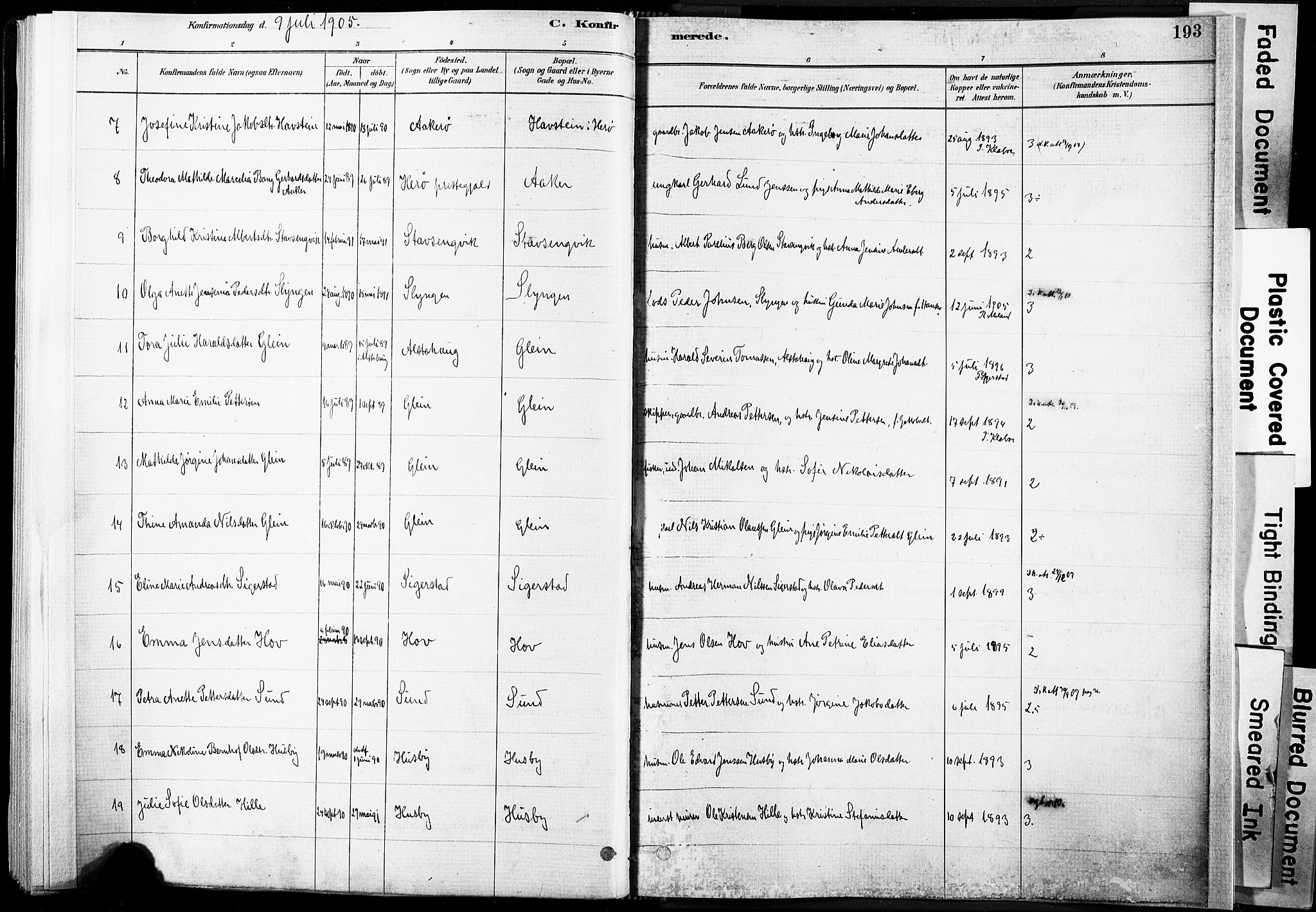 Ministerialprotokoller, klokkerbøker og fødselsregistre - Nordland, SAT/A-1459/835/L0525: Parish register (official) no. 835A03I, 1881-1910, p. 193