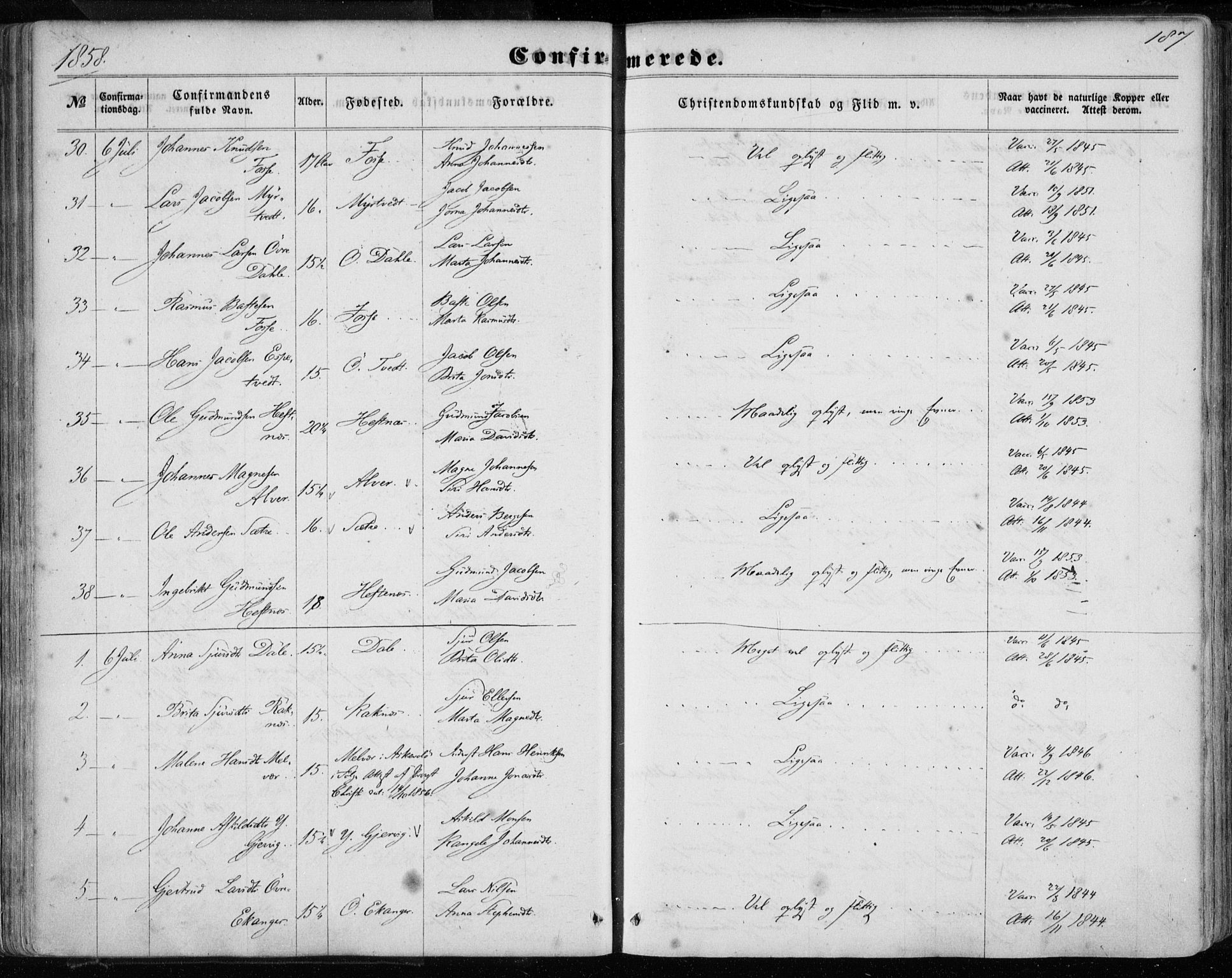 Hamre sokneprestembete, AV/SAB-A-75501/H/Ha/Haa/Haaa/L0014: Parish register (official) no. A 14, 1858-1872, p. 187