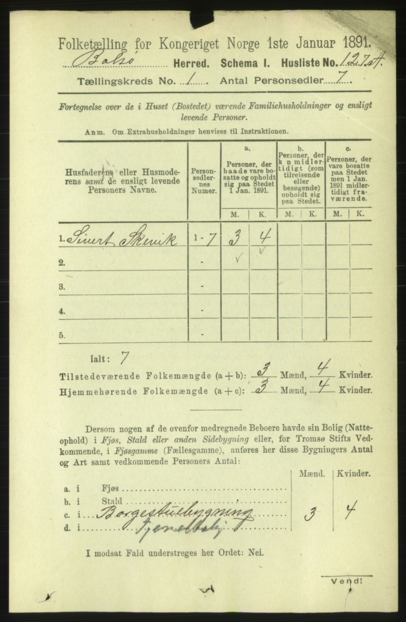 RA, 1891 census for 1544 Bolsøy, 1891, p. 165