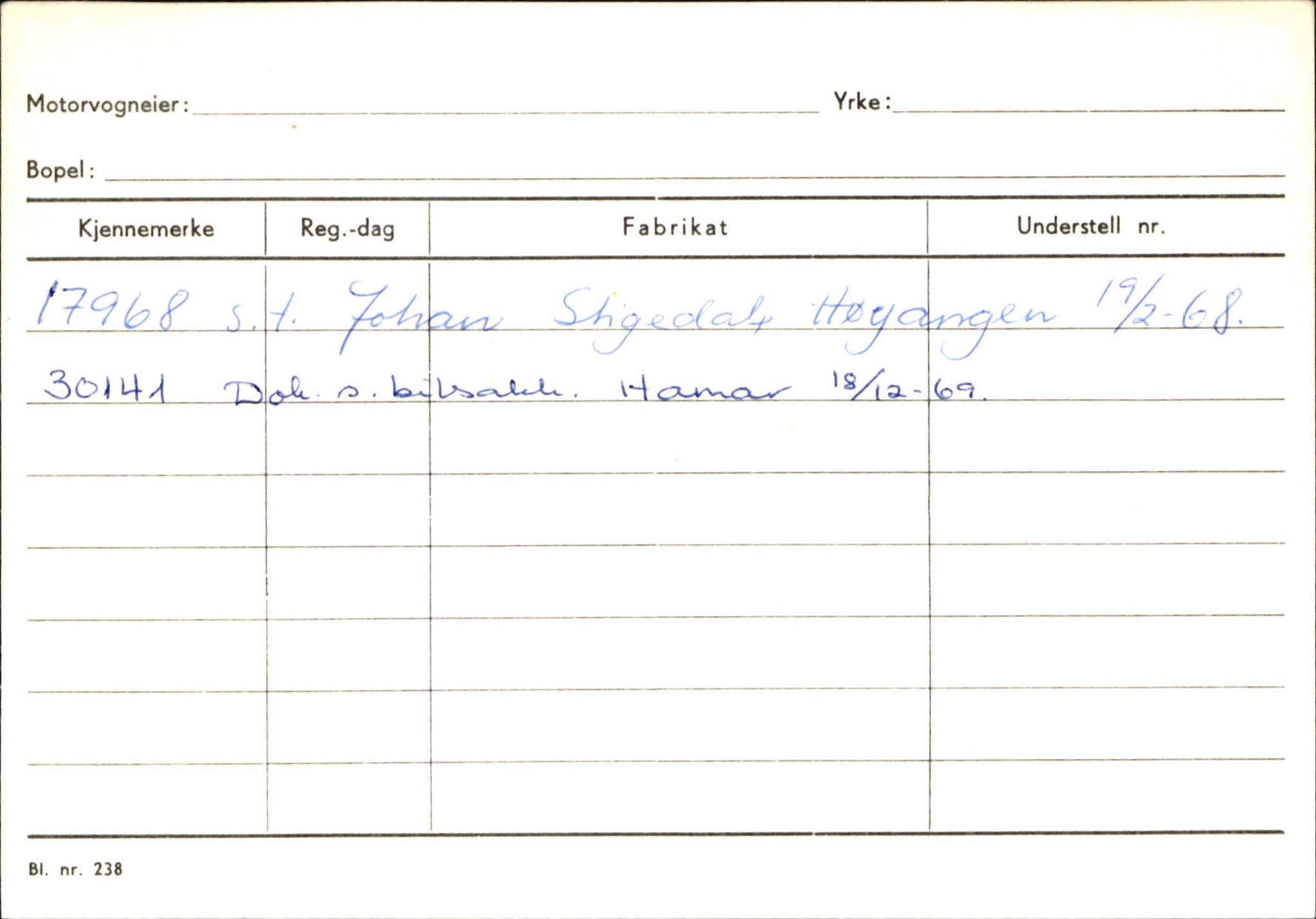 Statens vegvesen, Sogn og Fjordane vegkontor, AV/SAB-A-5301/4/F/L0133: Eigarregister Bremanger A-Å. Gaular A-H, 1945-1975, p. 872