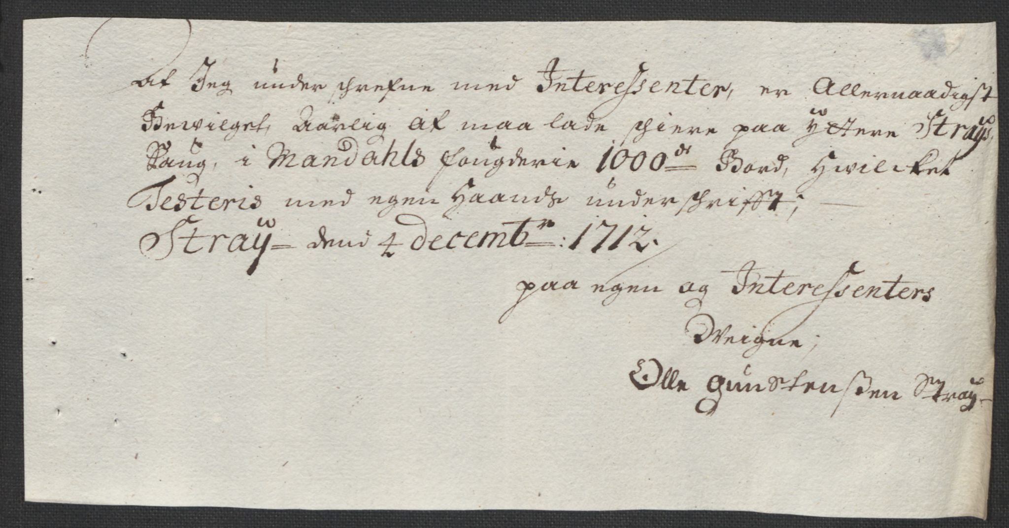 Rentekammeret inntil 1814, Reviderte regnskaper, Fogderegnskap, AV/RA-EA-4092/R43/L2555: Fogderegnskap Lista og Mandal, 1712, p. 53