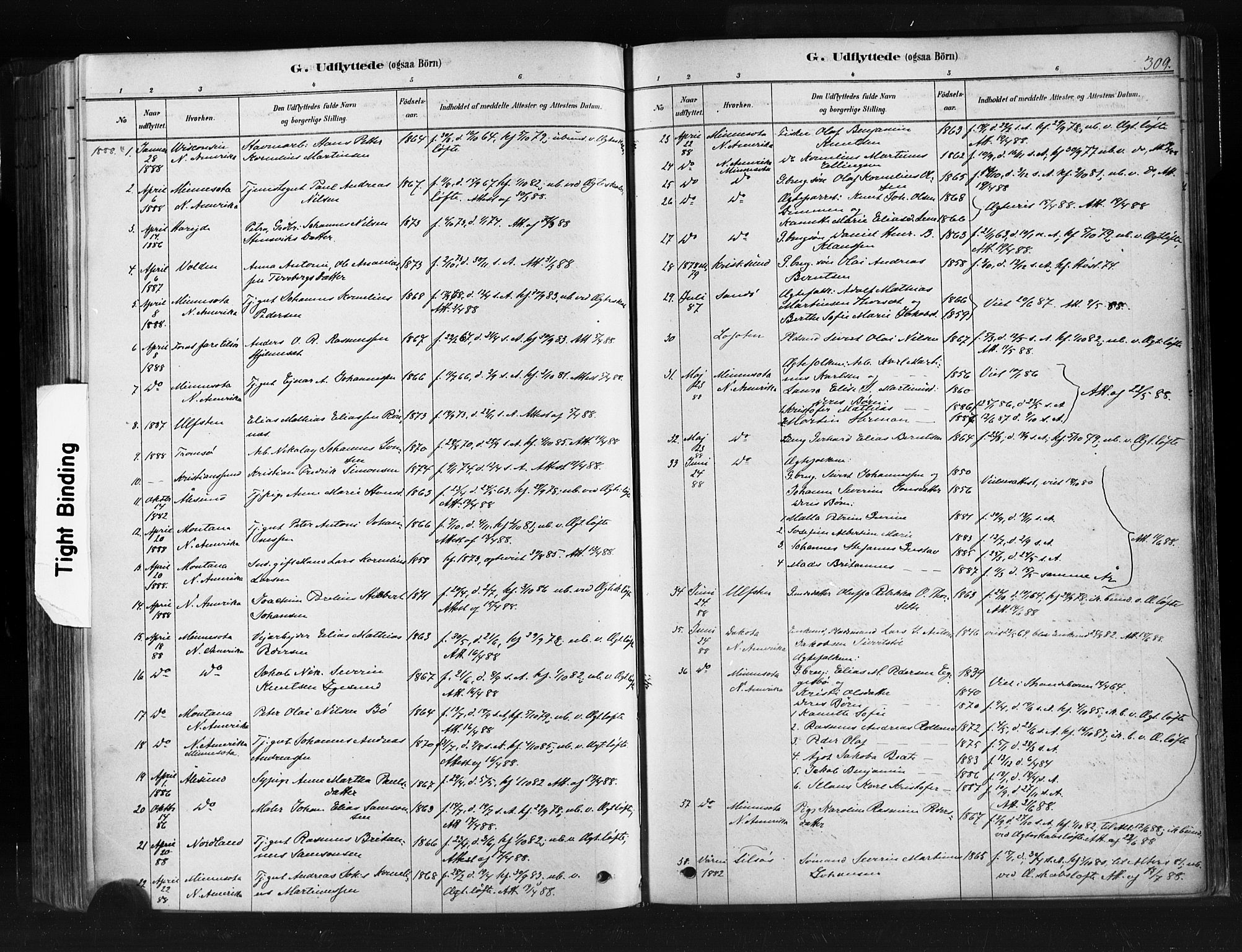 Ministerialprotokoller, klokkerbøker og fødselsregistre - Møre og Romsdal, SAT/A-1454/507/L0073: Parish register (official) no. 507A08, 1878-1904, p. 309
