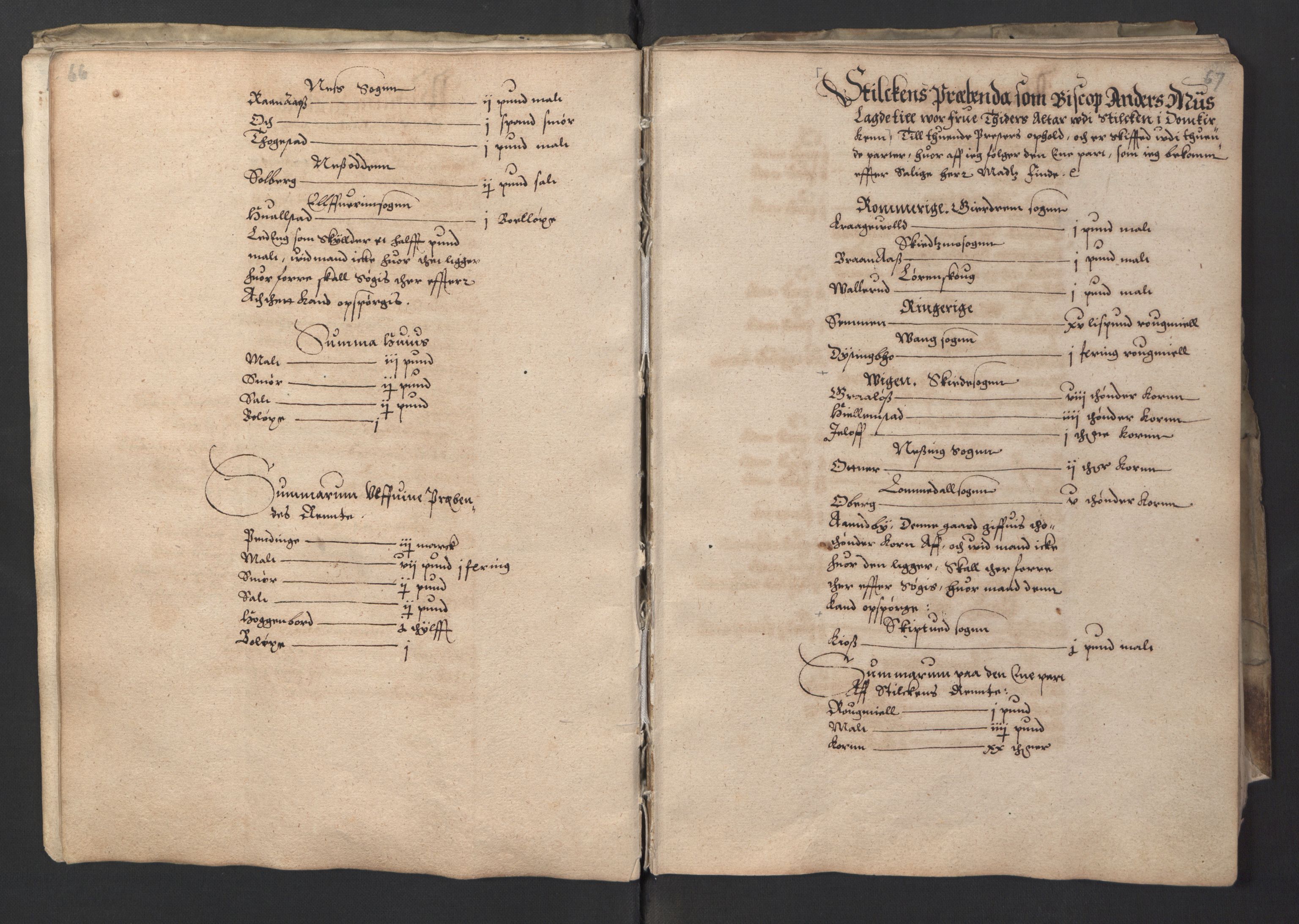 Stattholderembetet 1572-1771, RA/EA-2870/Ek/L0001/0001: Jordebøker før 1624 og til utligning av garnisonsskatt 1624-1626: / Jordebok for Oslo kapitel, 1595, p. 39